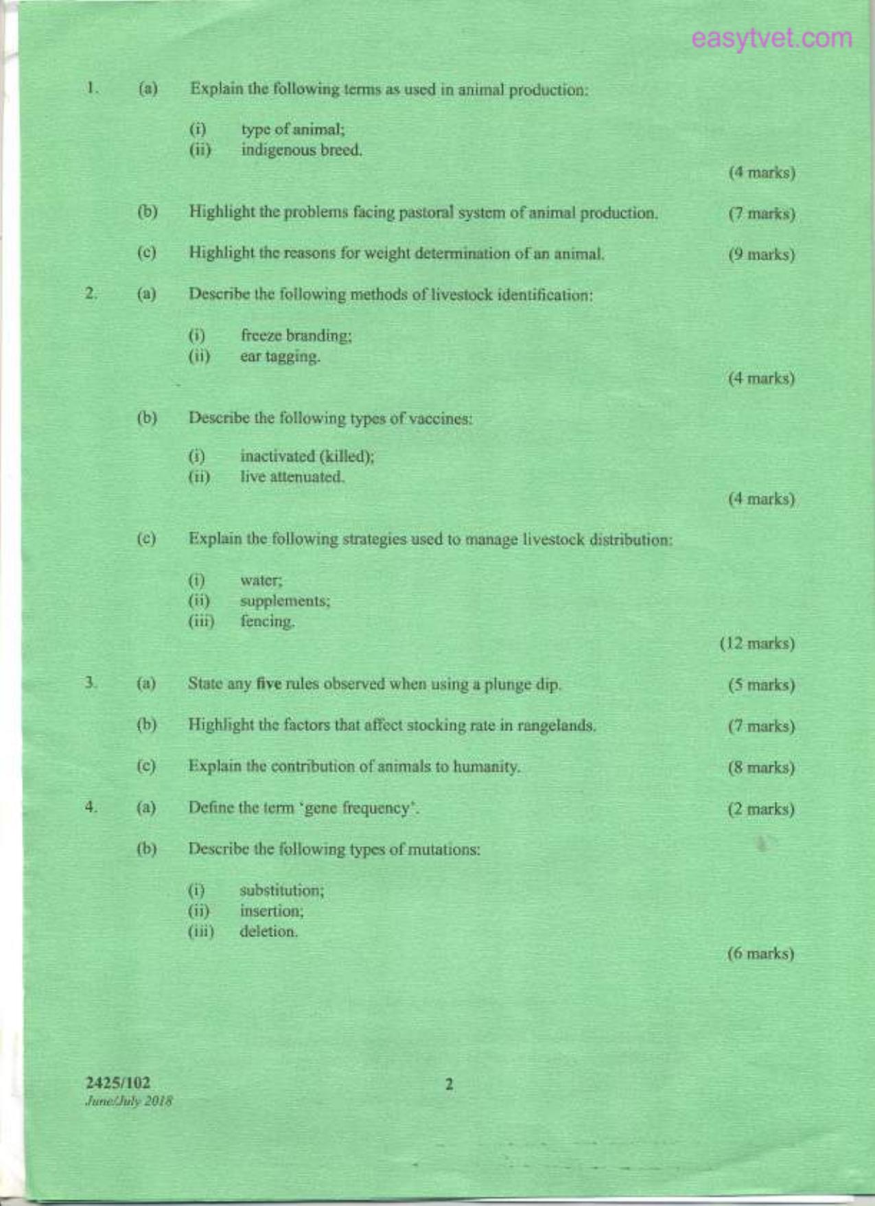 Animal Production (2018) — page 2 of 4