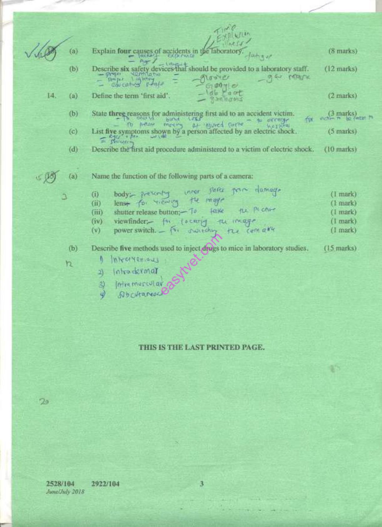 Environmental Laboratory Practice (2018) — page 3 of 3