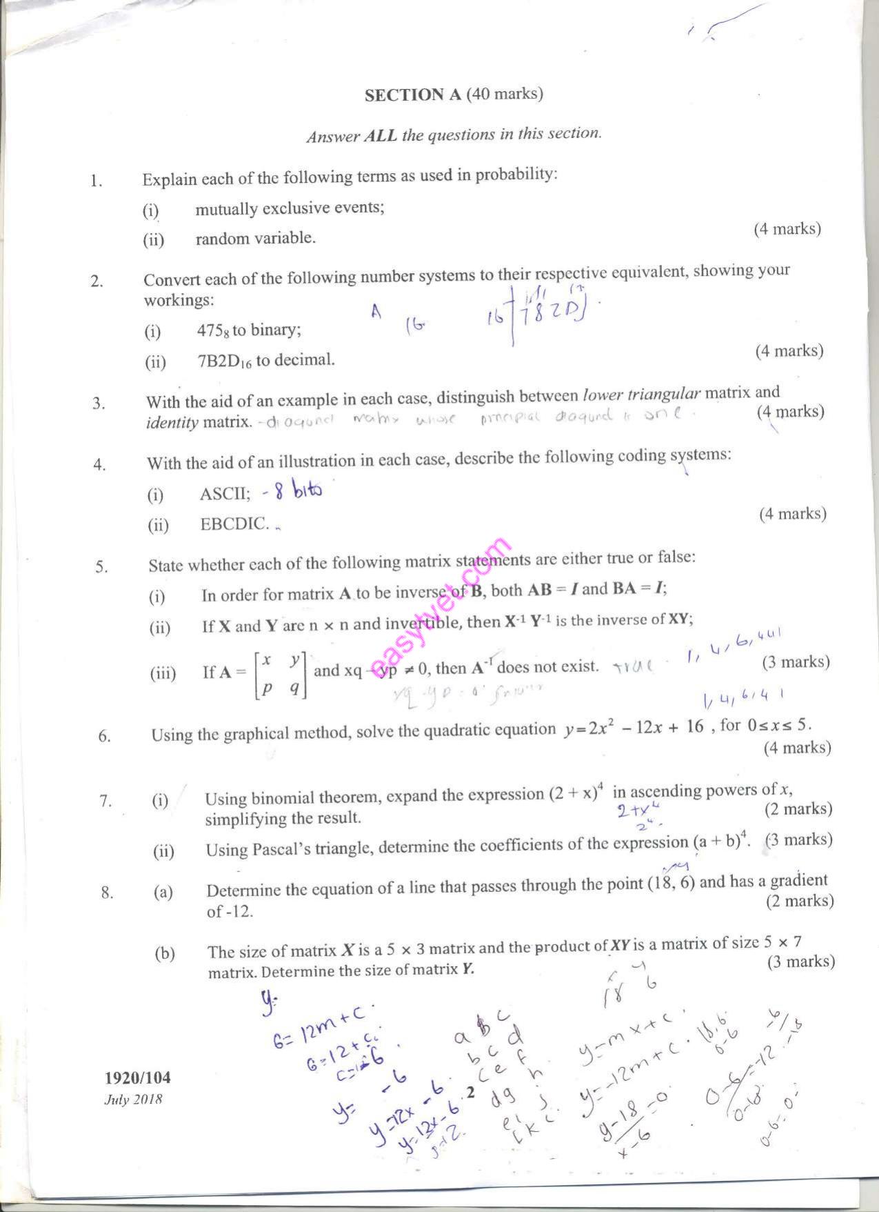 Mathematics (2018) — page 2 of 5