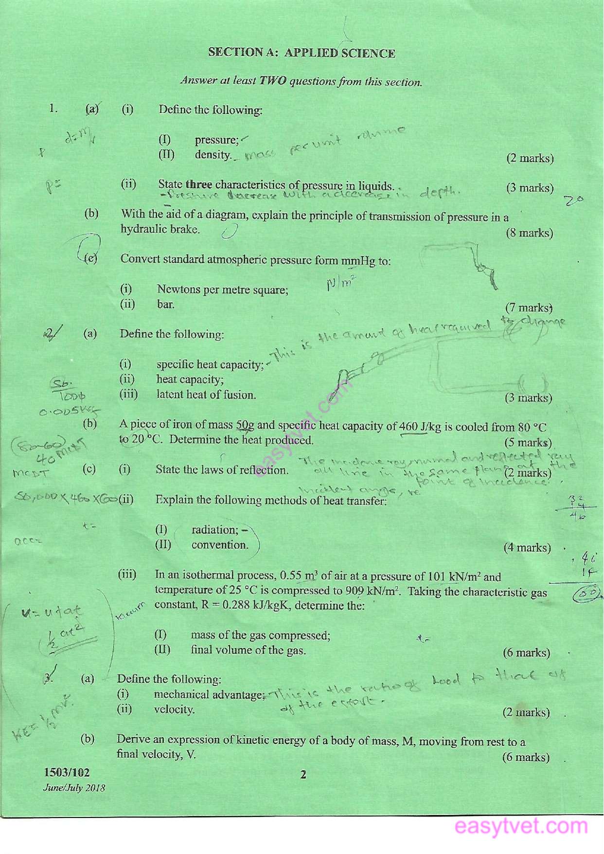 Applied Science and Electrical Principles (2018) — page 2 of 6