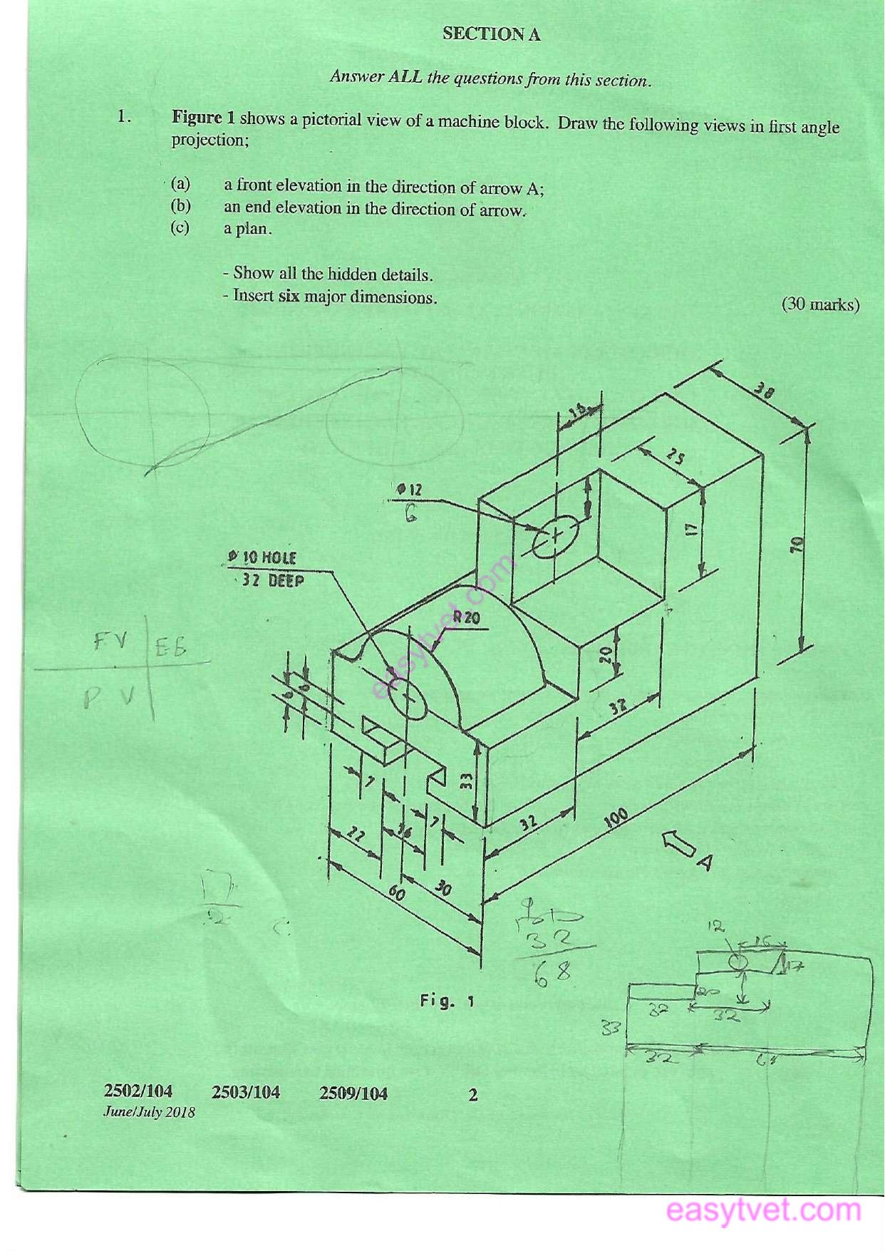 Engineering Drawing (2018) — page 2 of 6
