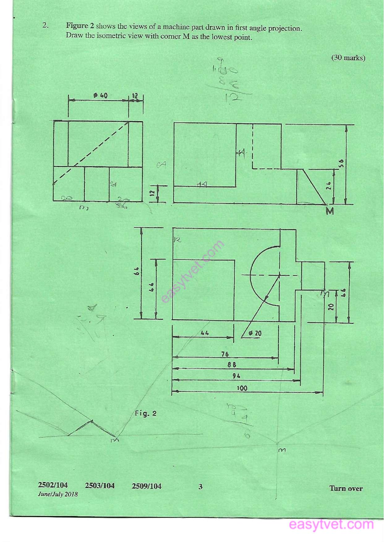 Engineering Drawing (2018) — page 3 of 6