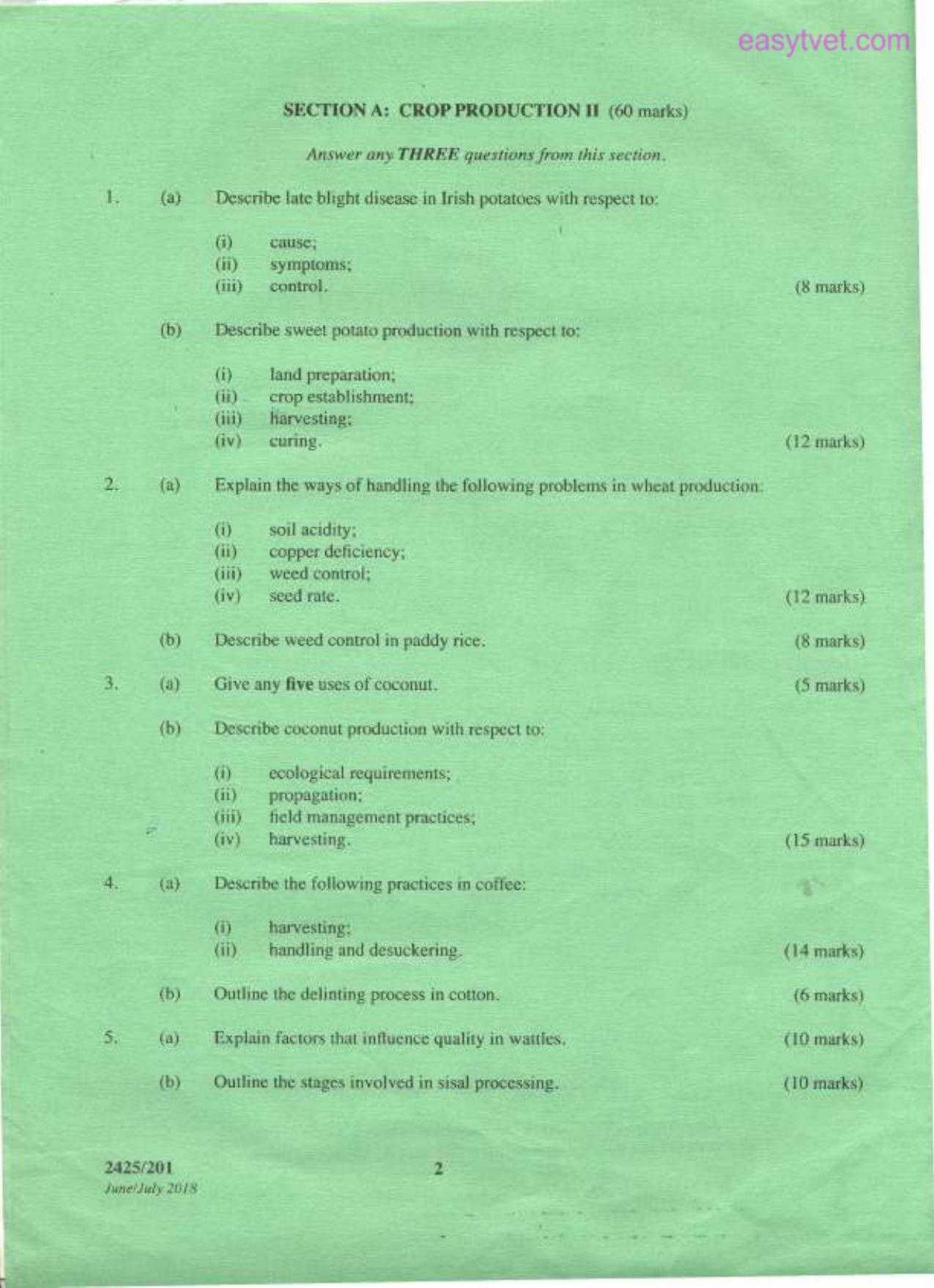 Ceropproduction I, Soil Fertility and Plant Nutreitiom (2018) — page 2 of 3