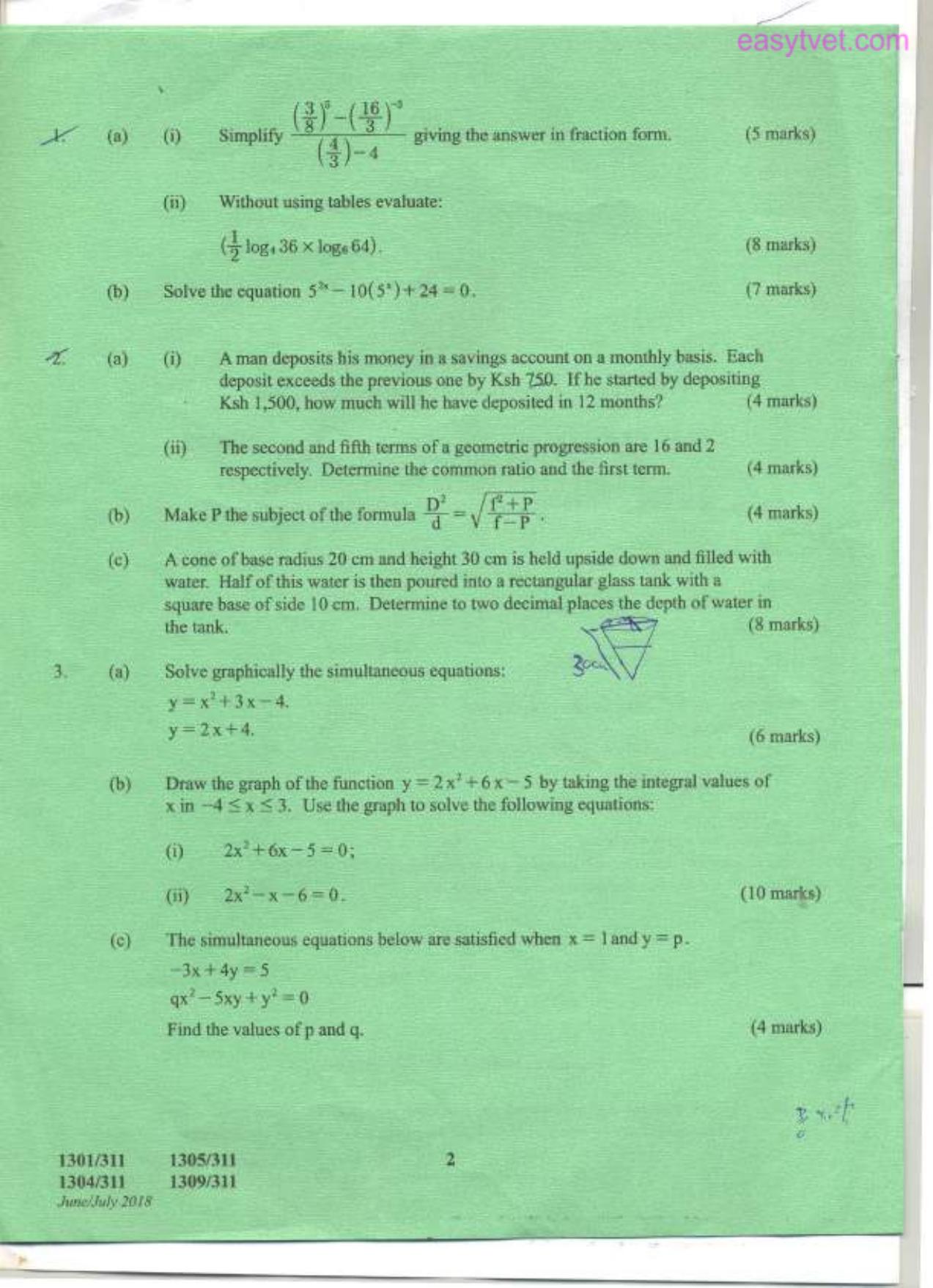 Mathematics (2018) — page 2 of 5