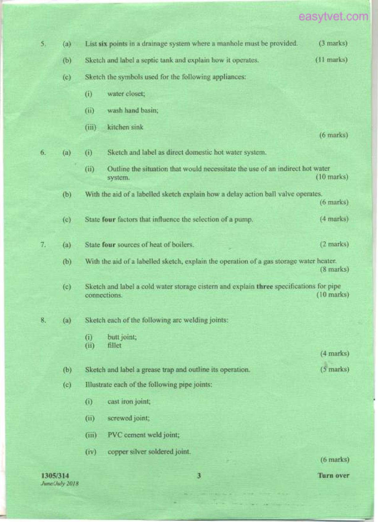 Craft Certificate in Plumbing (2018) — page 3 of 4
