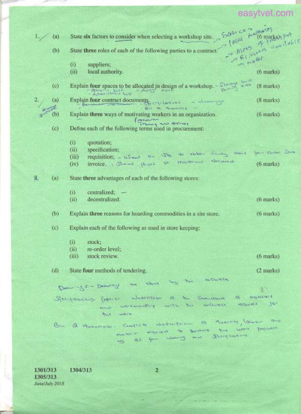 Site and Workshop Management (2018) — page 2 of 4