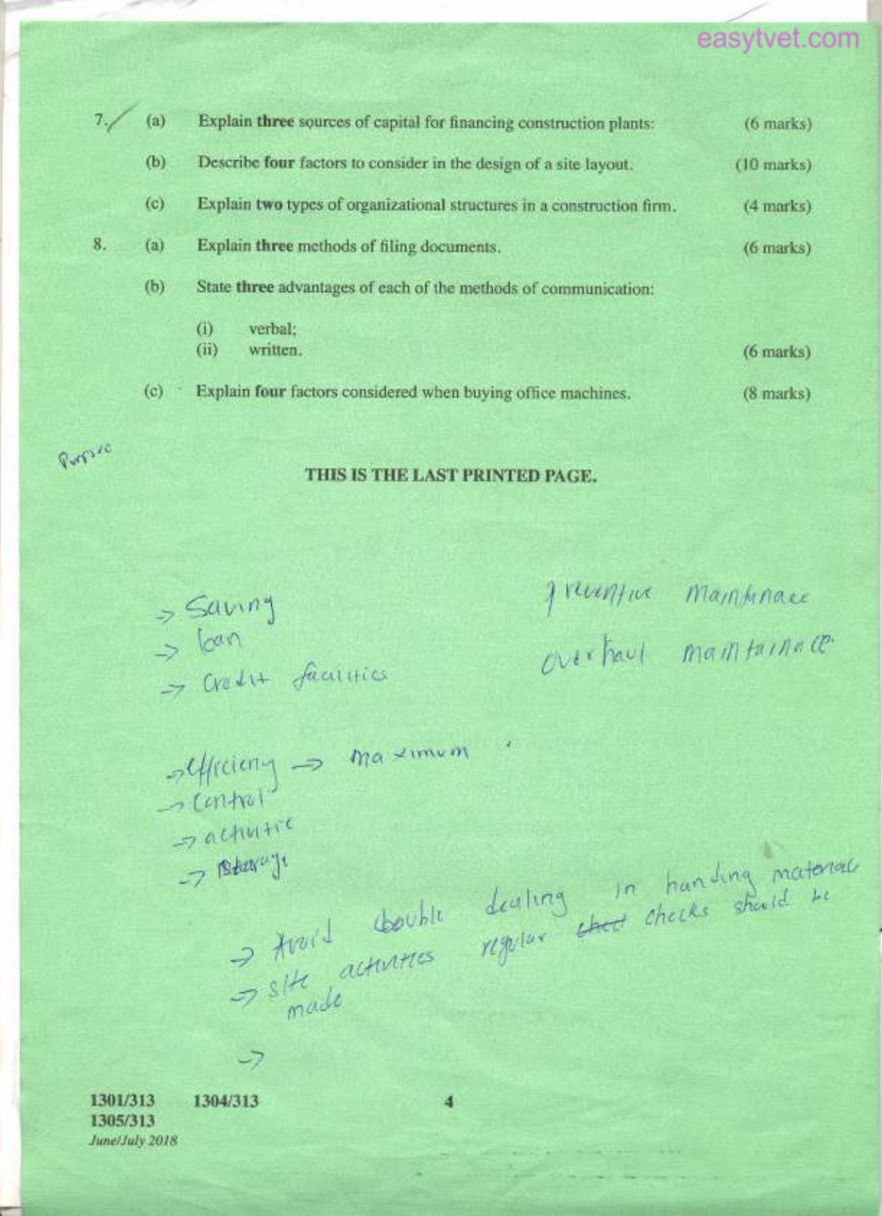 Site and Workshop Management (2018) — page 4 of 4