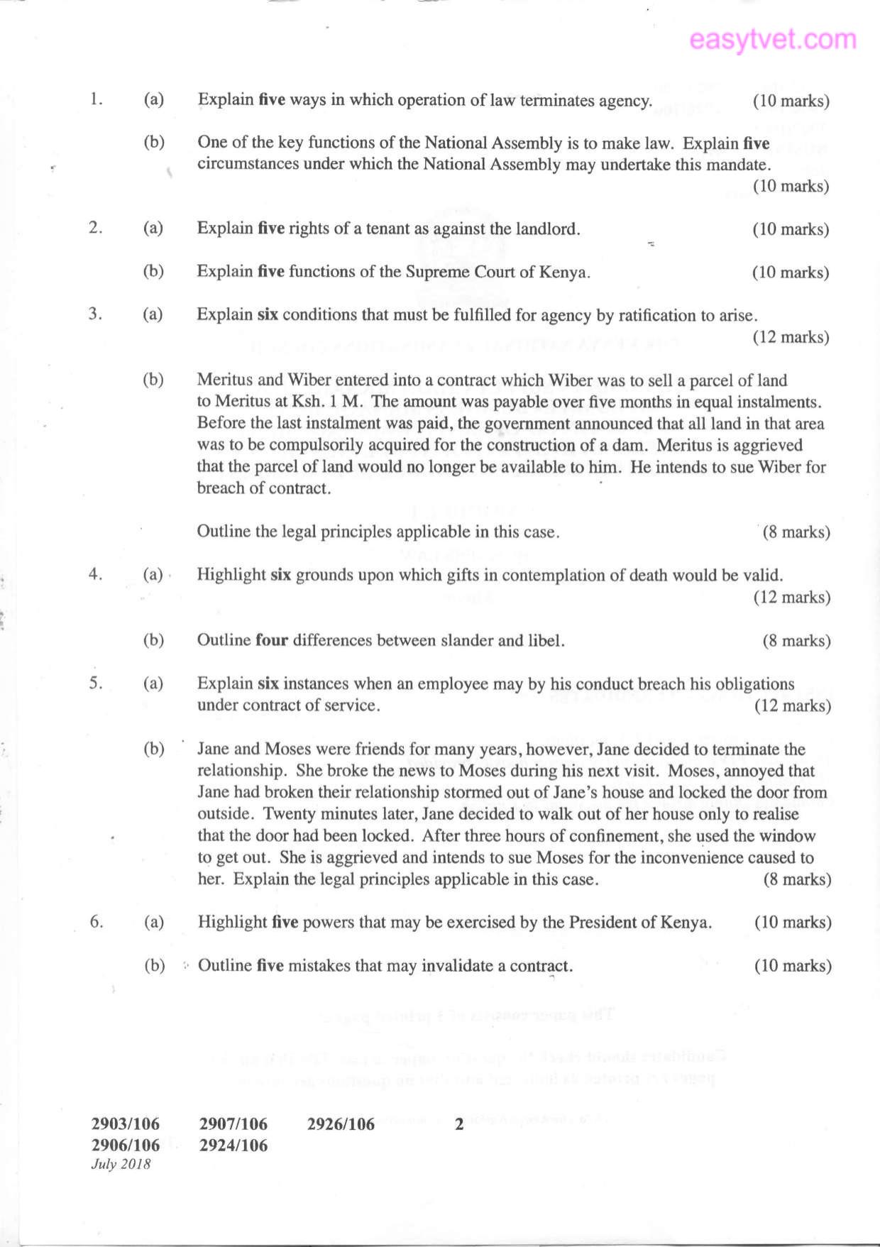 Business Law (2018) — page 2 of 3