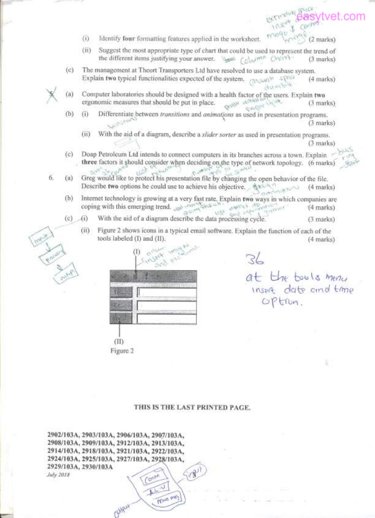 Information Communication Technology (theory (2018) — page 3 of 3