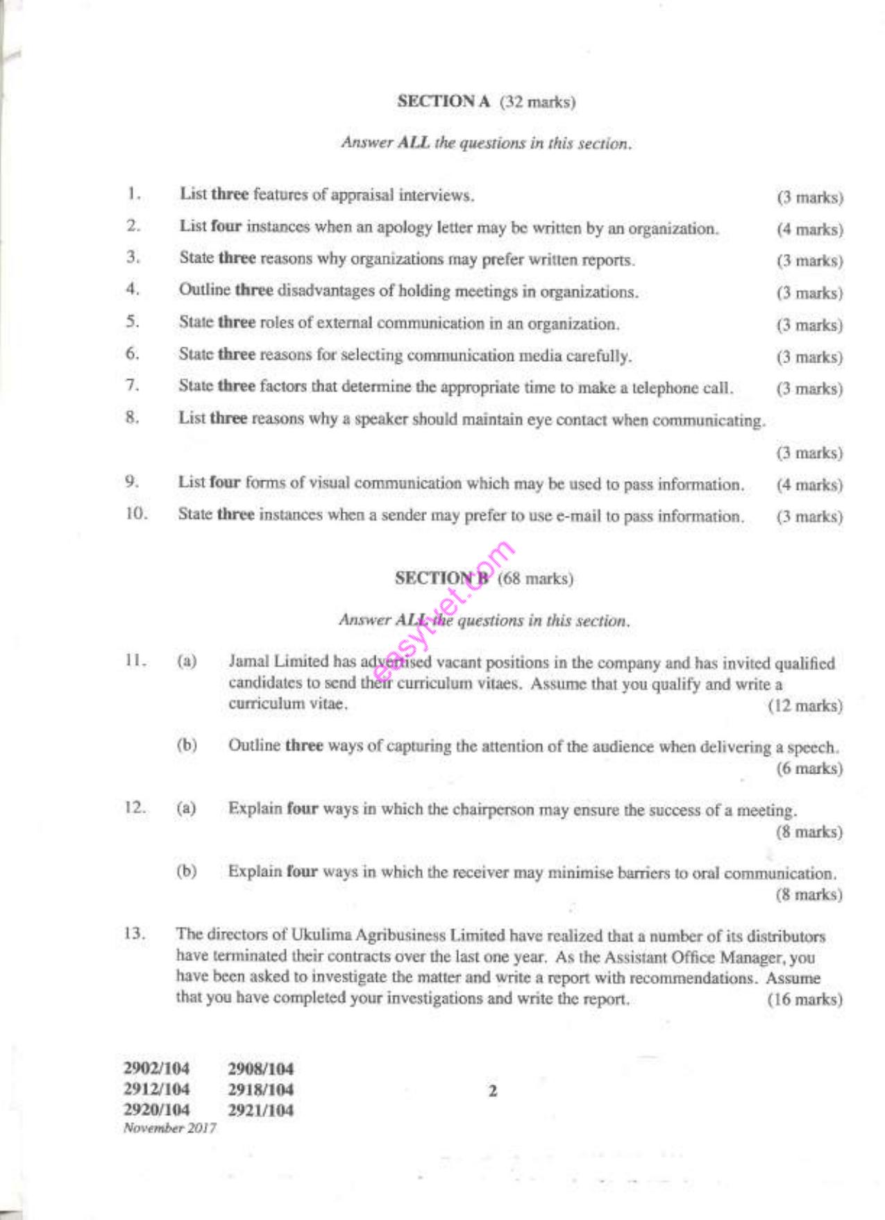 Diploma in Information Communication Technolog (2017) — page 2 of 4