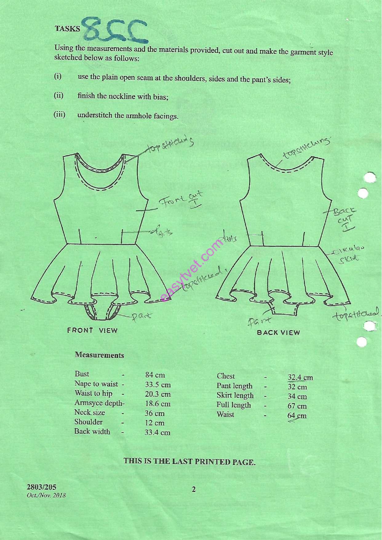 Dipl.loma in Fashion Design and Clothing Technology (2018) — page 2 of 2
