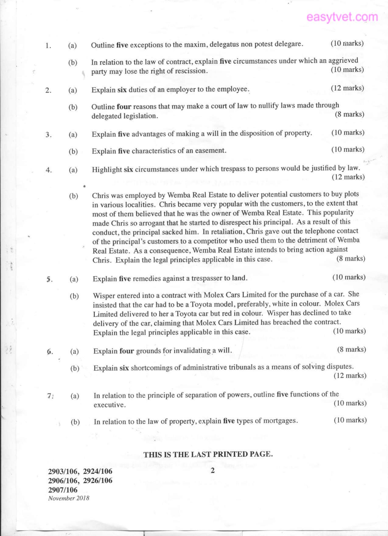 Business Law (2018) — page 2 of 2