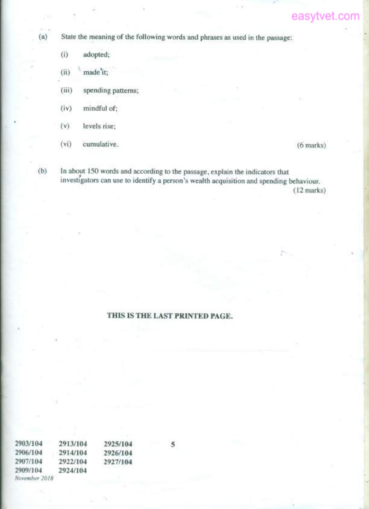 Mploma in Maritime Transport Logistics (2018) — page 5 of 5