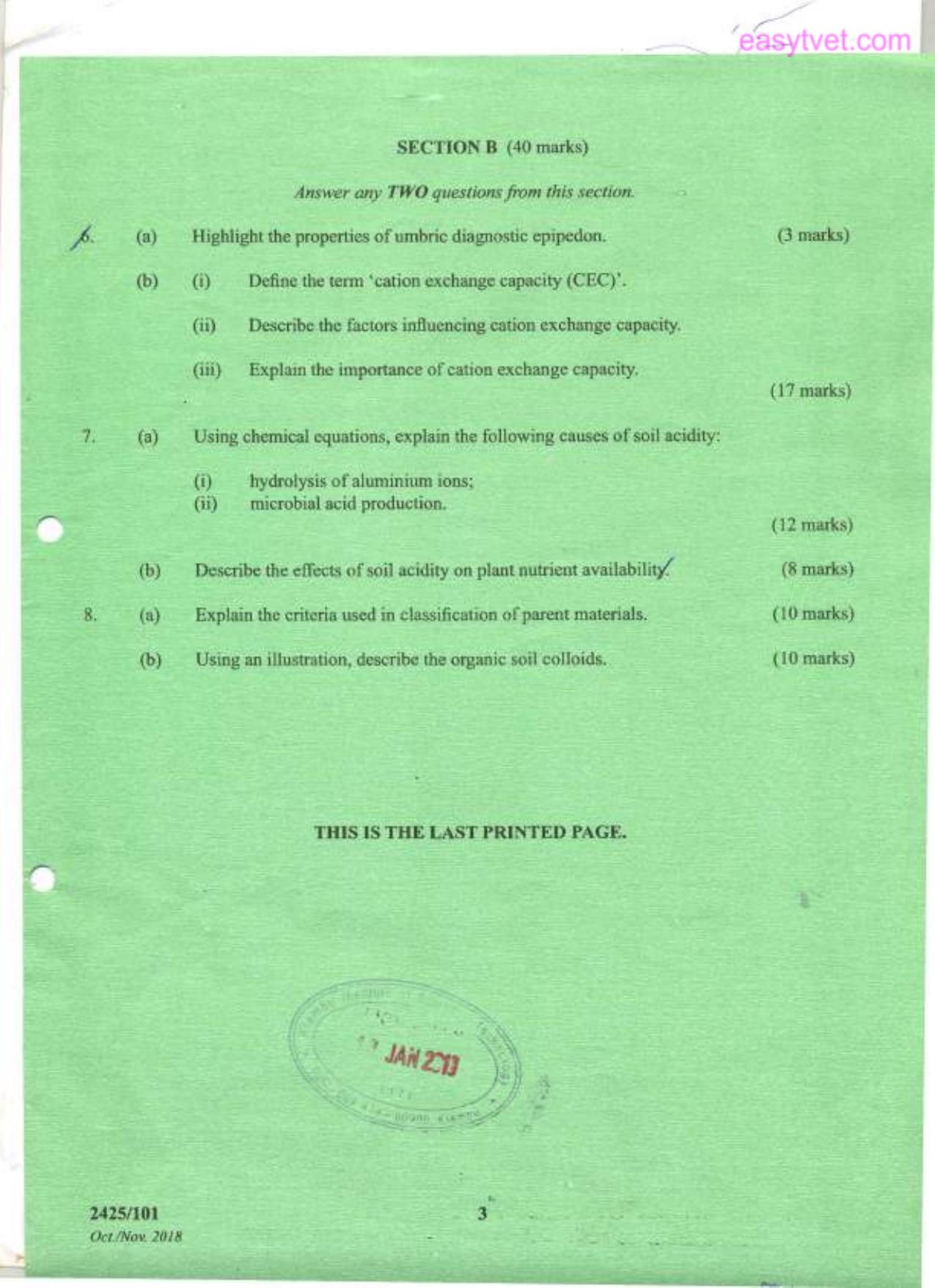 Principles of Crop Production 1 and Soil Science (2018) — page 3 of 3