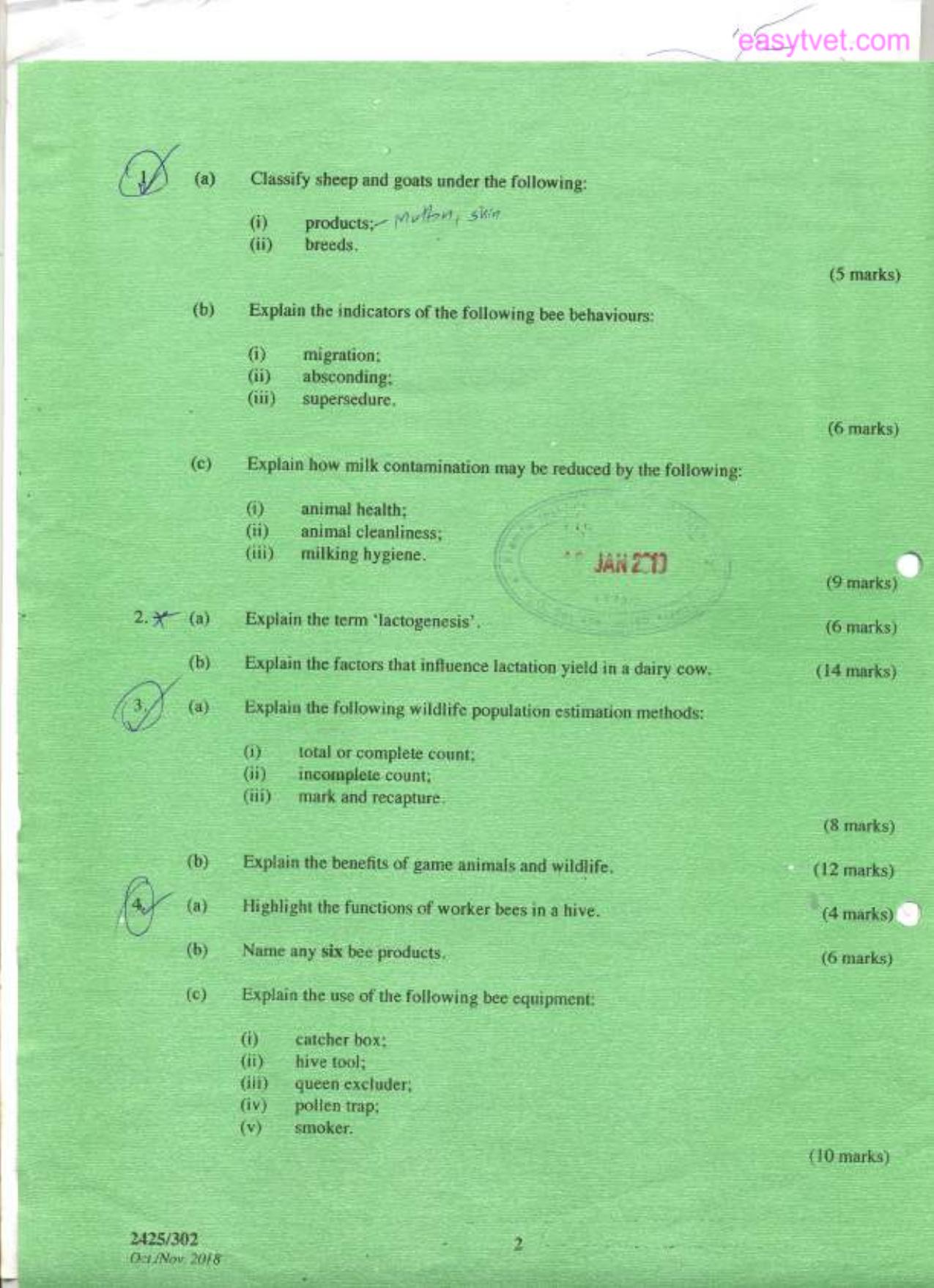 Animal Production — page 2 of 3