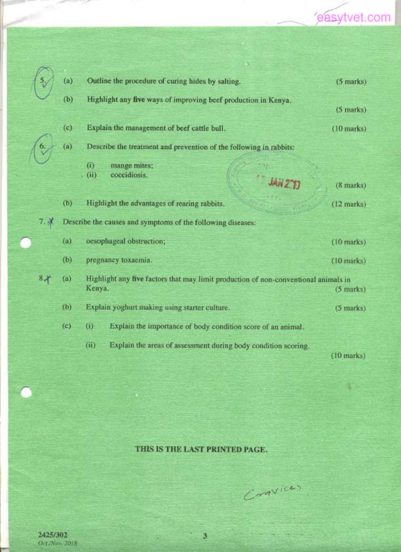 Animal Production — page 3 of 3