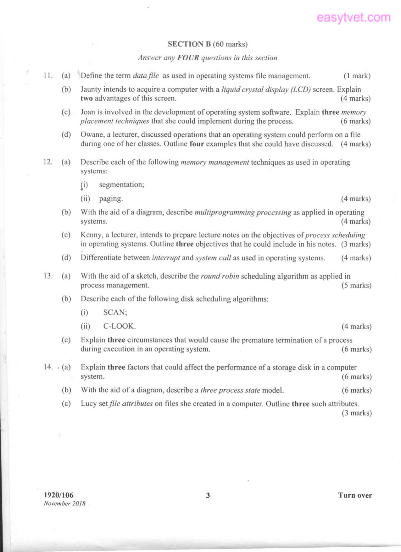 Operating Systems (2018) — page 3 of 4