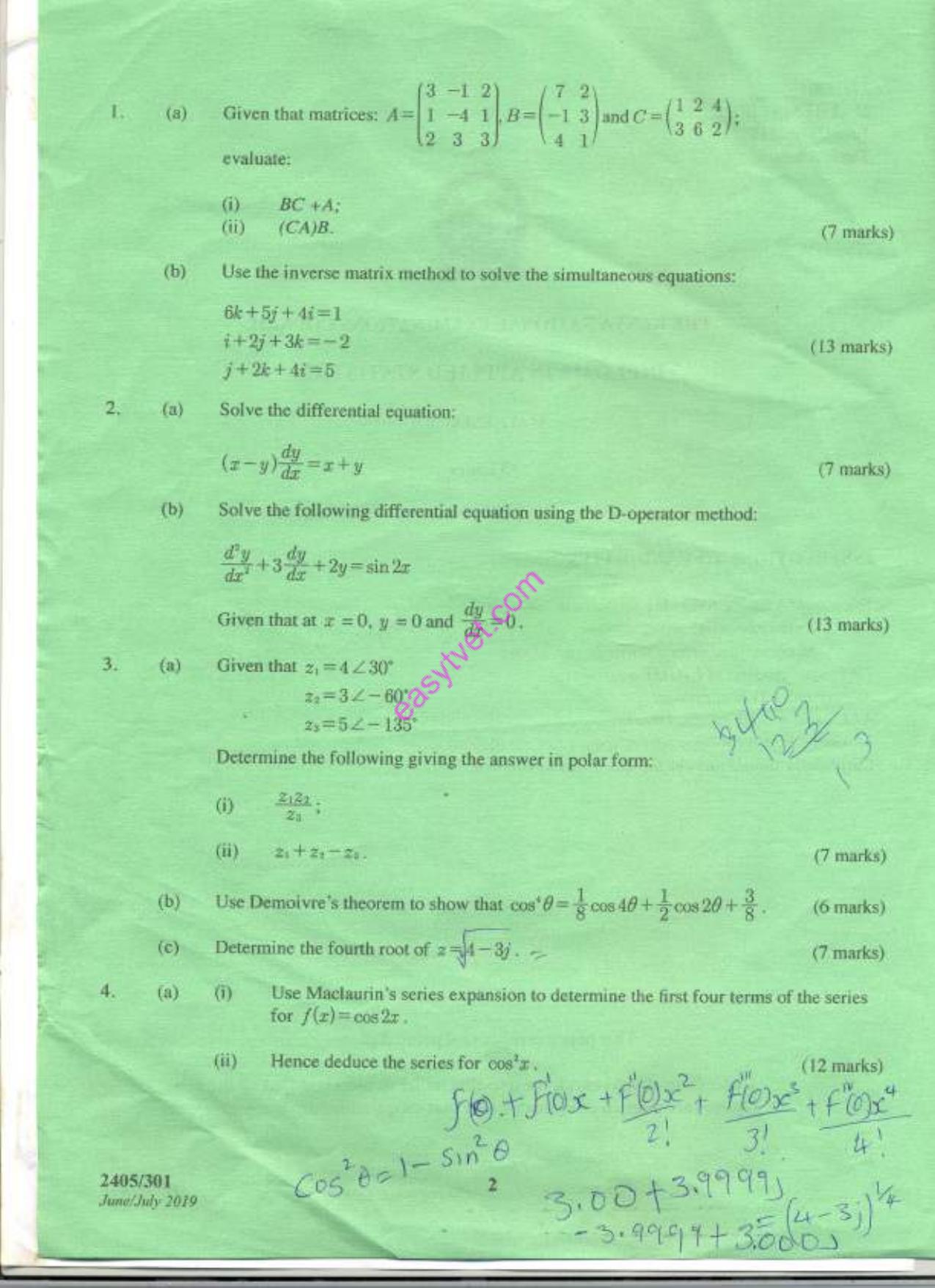 Mathematics (2019) — page 2 of 4