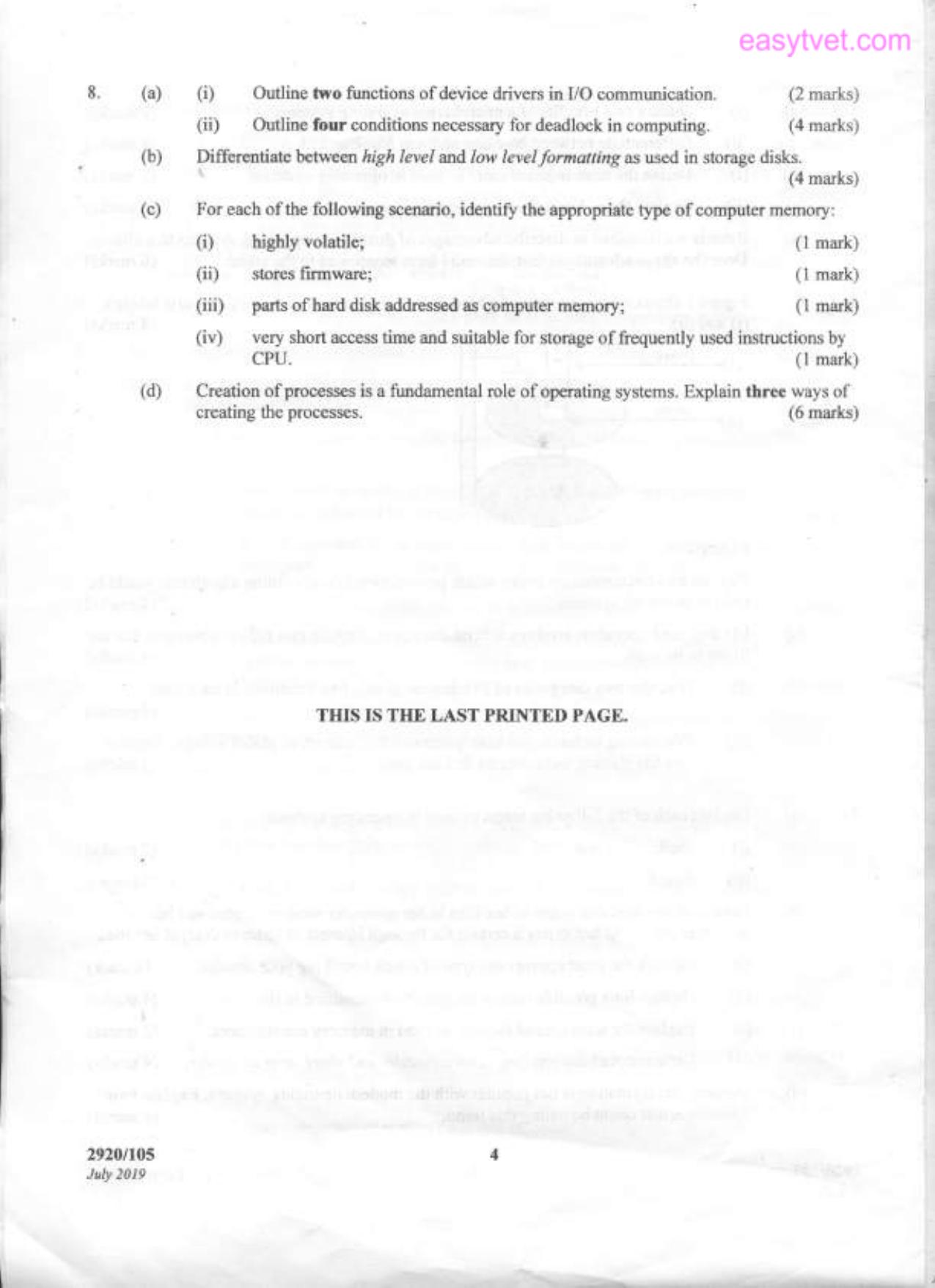 Operating Systems (2019) — page 4 of 4
