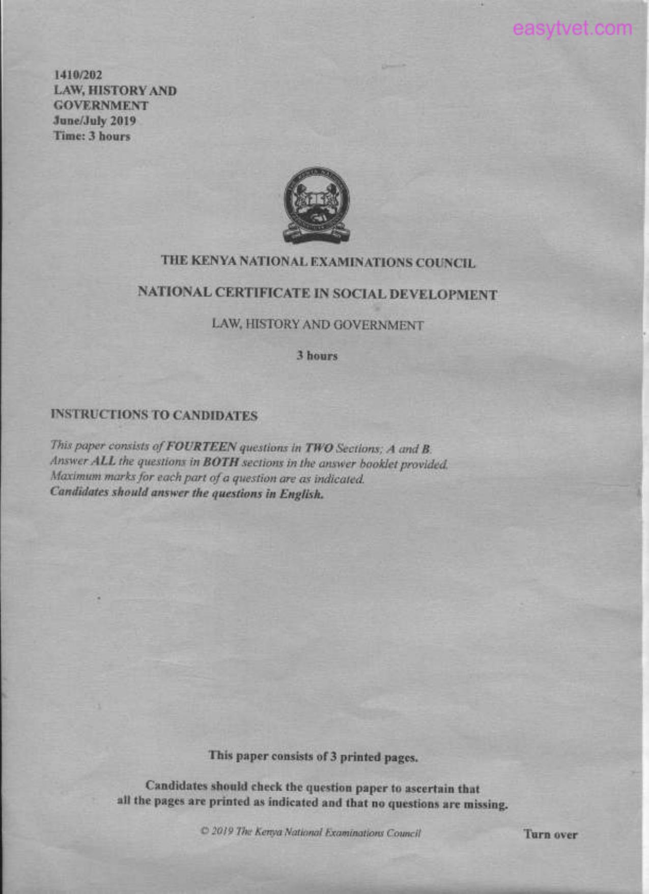 Law, History and Government (2019) — page 1 of 3
