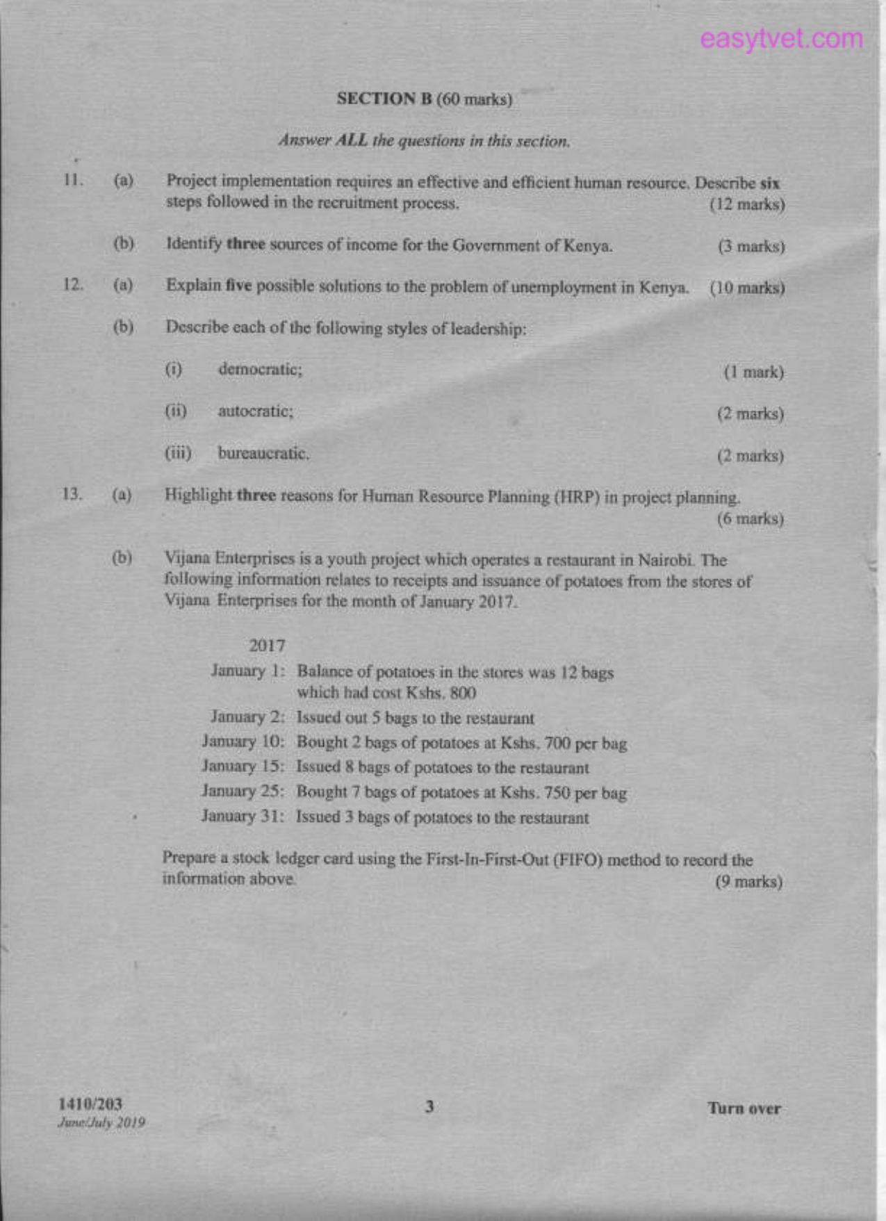 Project Development Management, Economics and Administration (2019) — page 3 of 4
