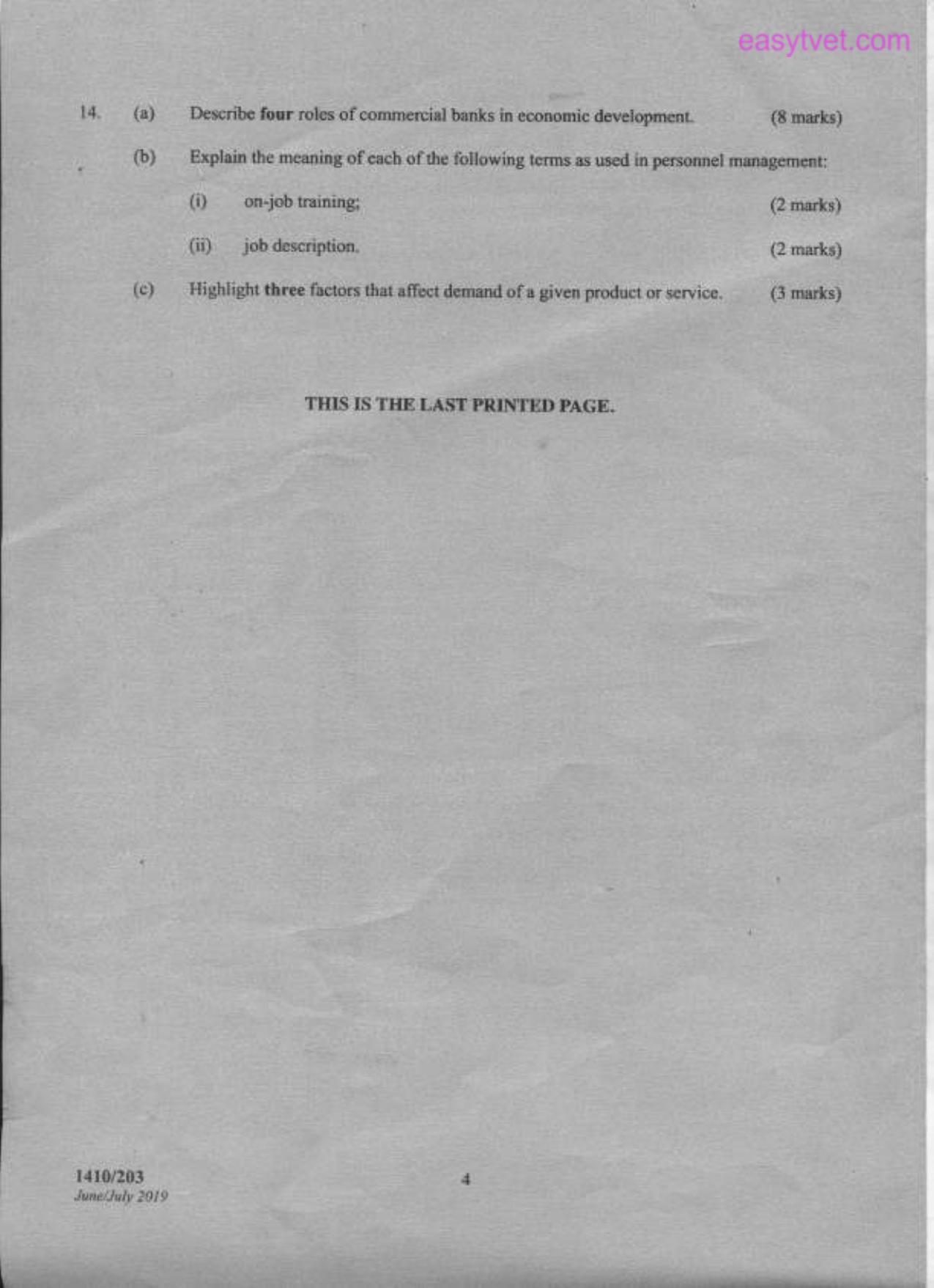 Project Development Management, Economics and Administration (2019) — page 4 of 4