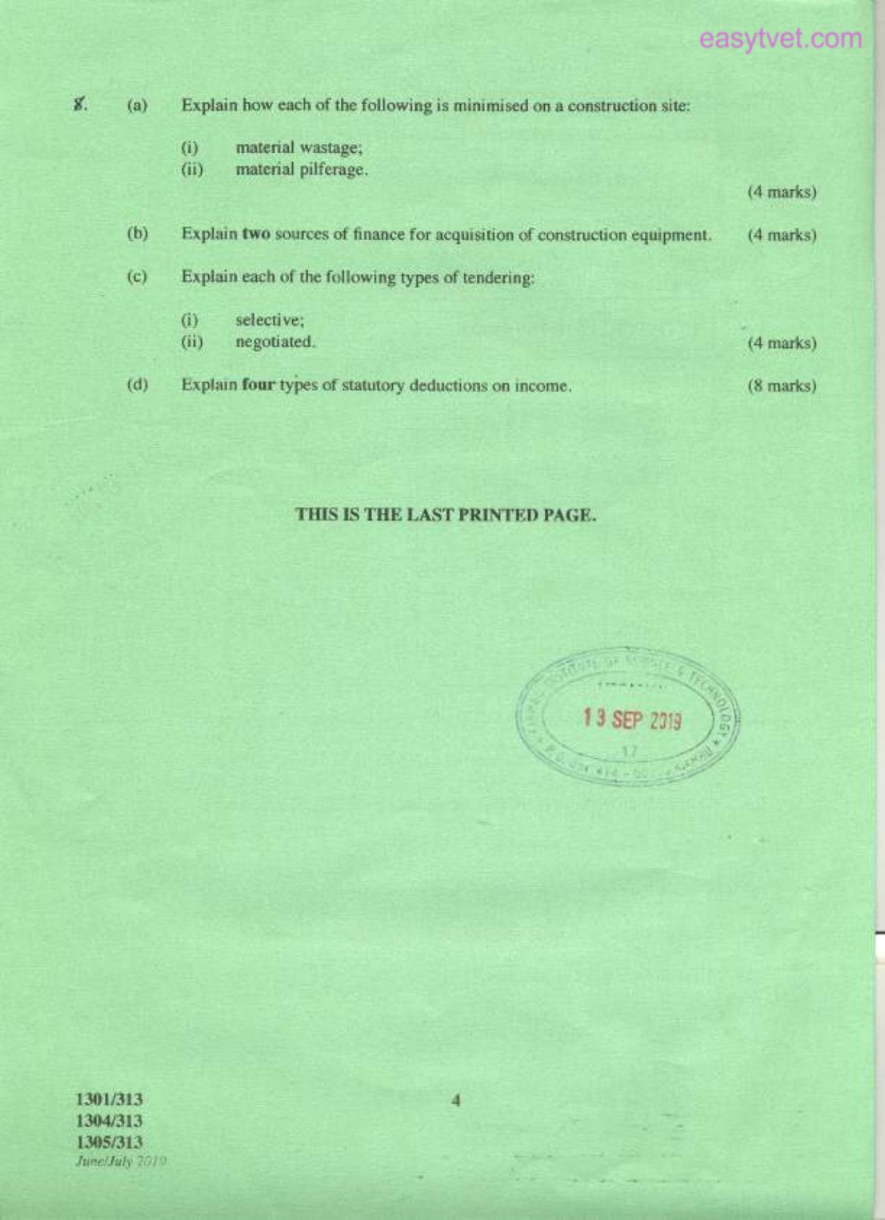 Site and Workshop Management (2019) — page 4 of 4