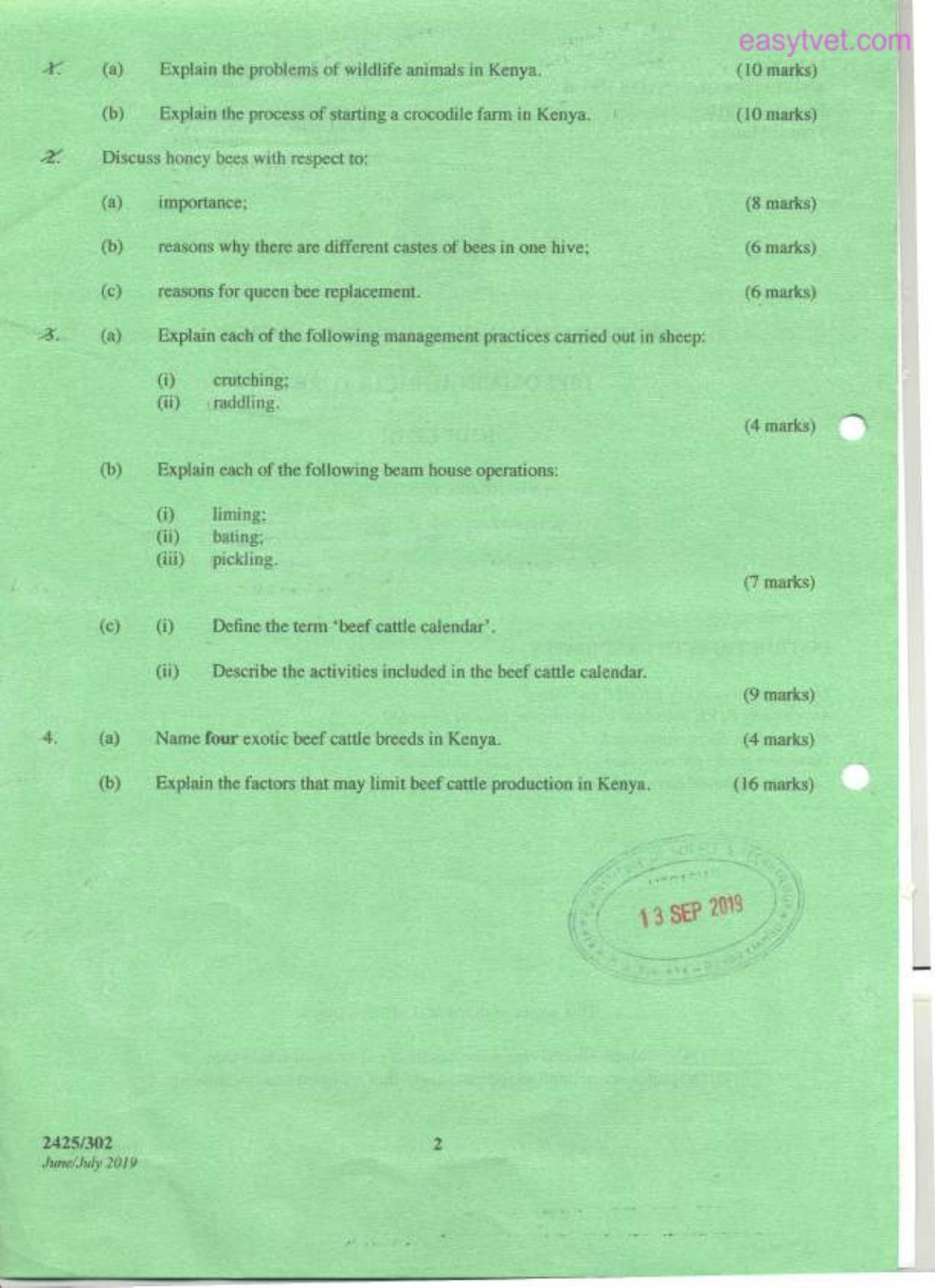 Animal Production 1l (2019) — page 2 of 4