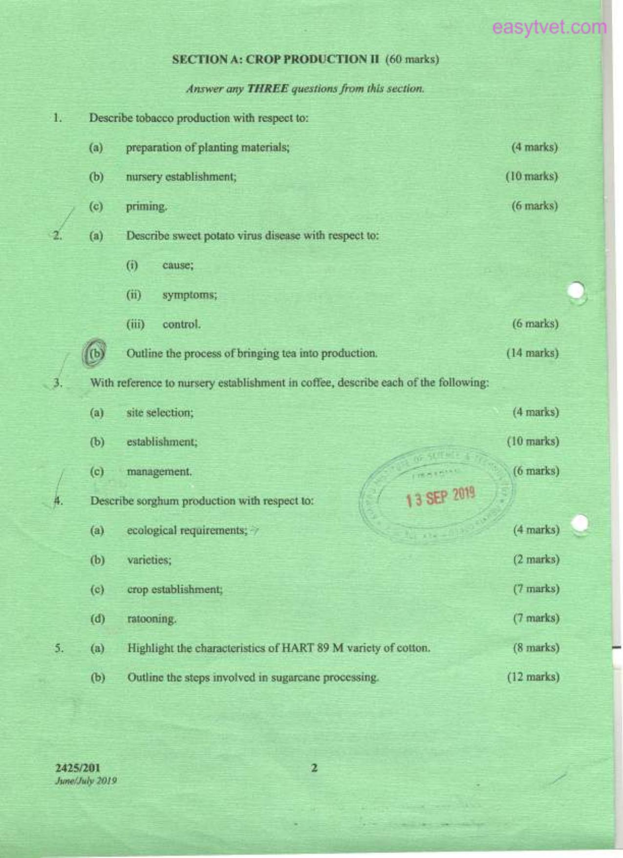 Crop Production 11, Soil Fertility and Plant Nutrition (2019) — page 2 of 4