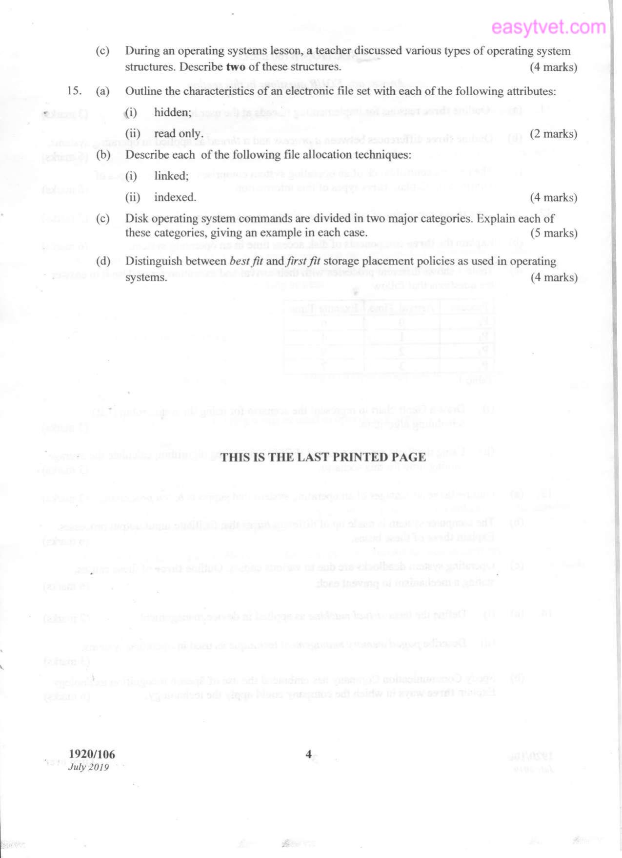 Operating Systems (2019) — page 4 of 4