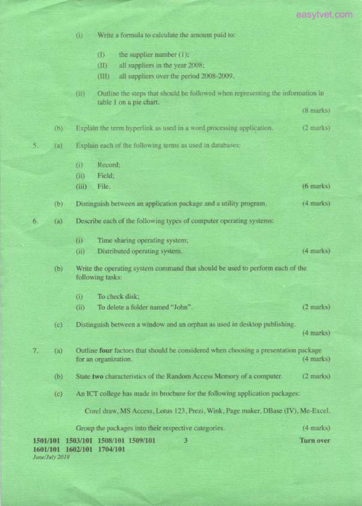 Craft Certificate in Electrical and Electronic Engineering (2019) — page 3 of 4