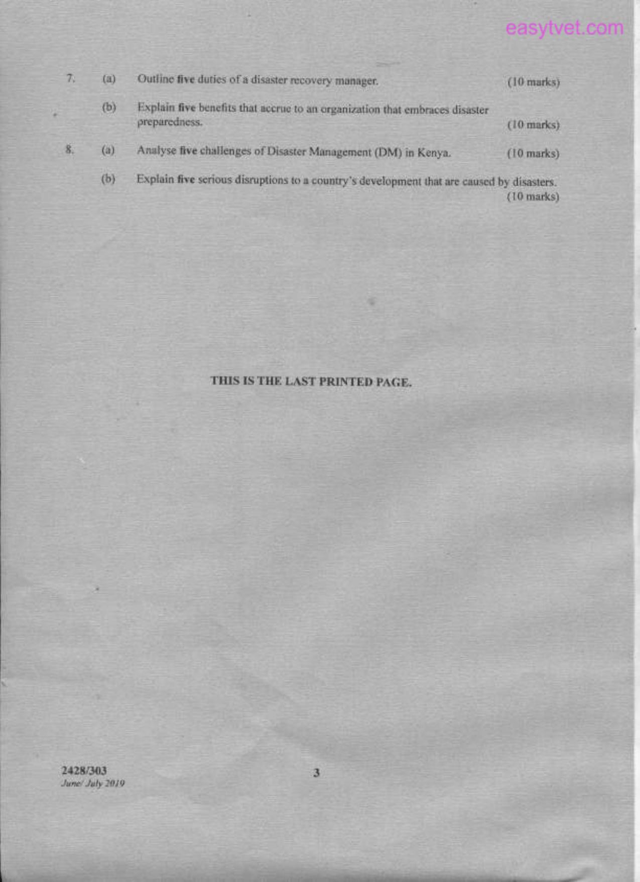 Social Policy, Administration and Disaster Management (2019) — page 3 of 3