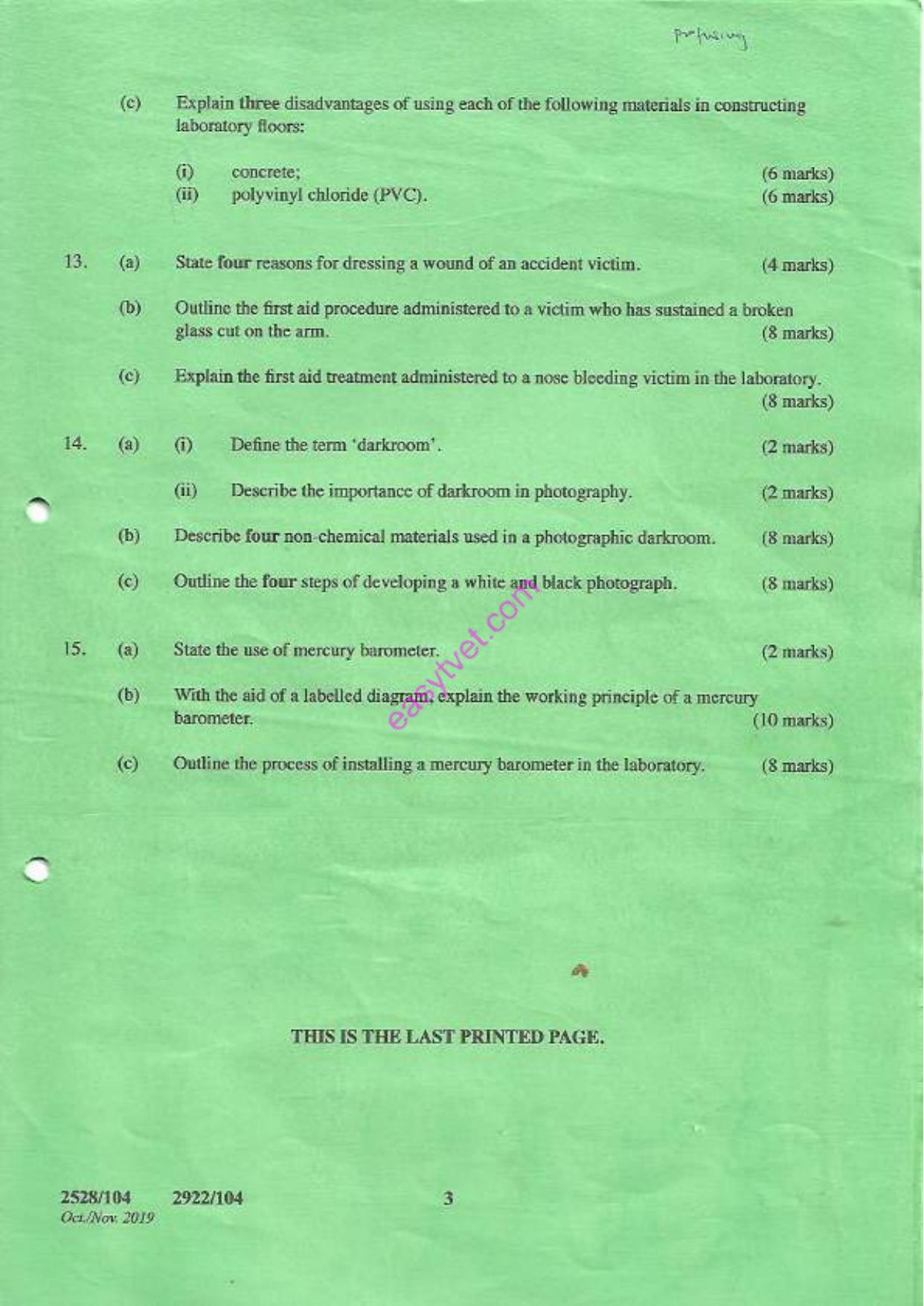 Environmental Laboratory Practice (2019) — page 3 of 3