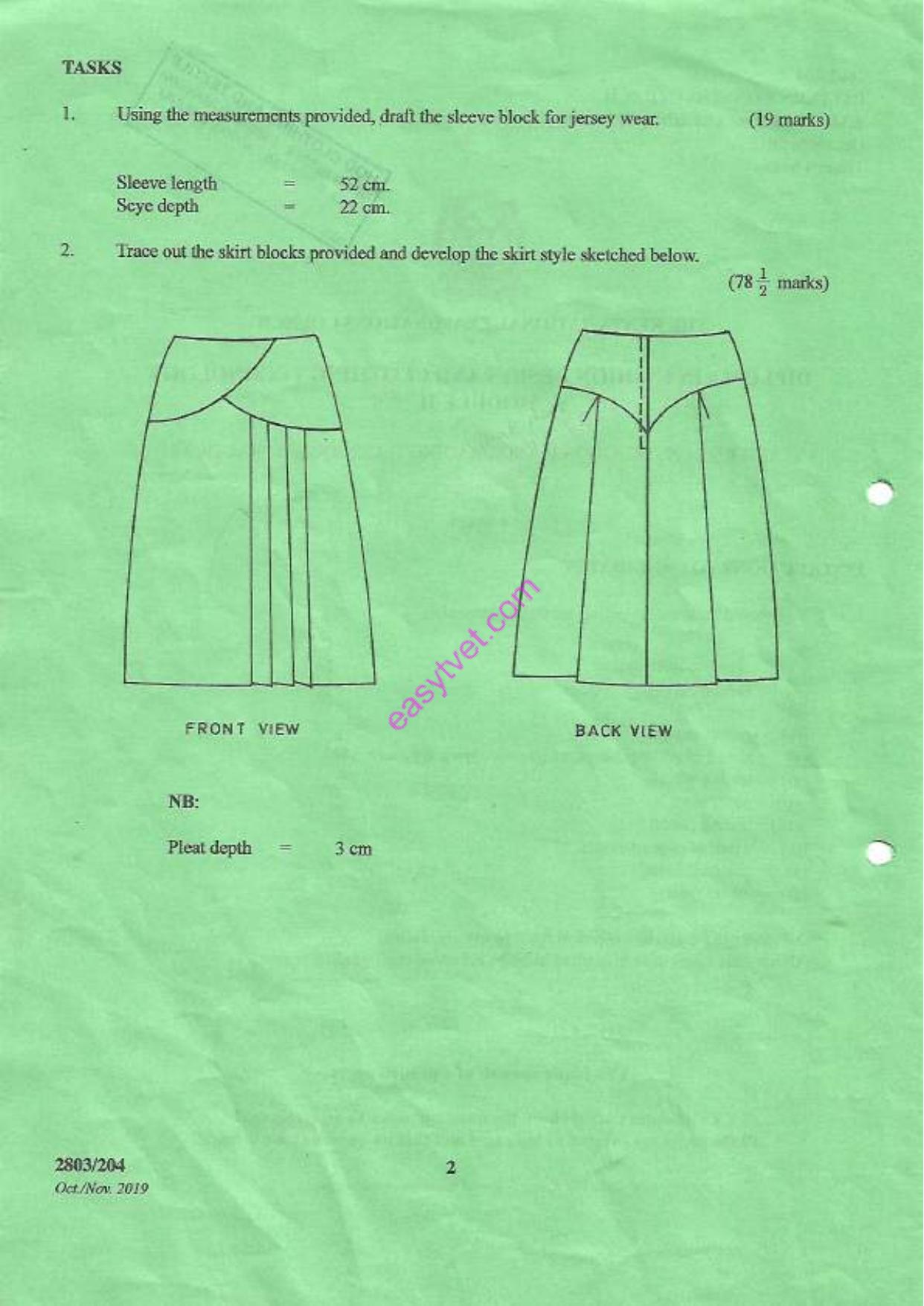 Pattern Construction Hand Geading Techniques T Practicat (2019) — page 2 of 4