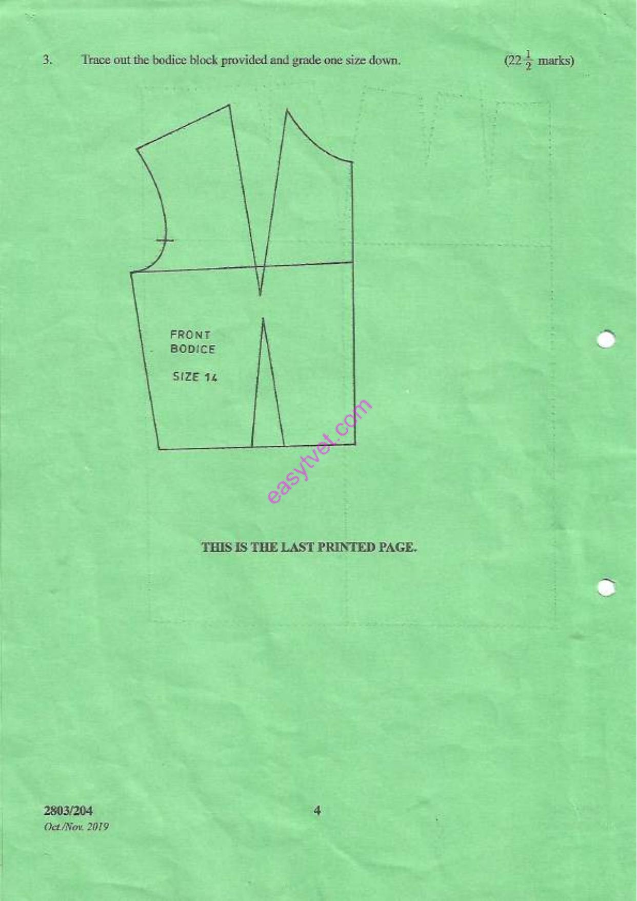 Pattern Construction Hand Geading Techniques T Practicat (2019) — page 4 of 4
