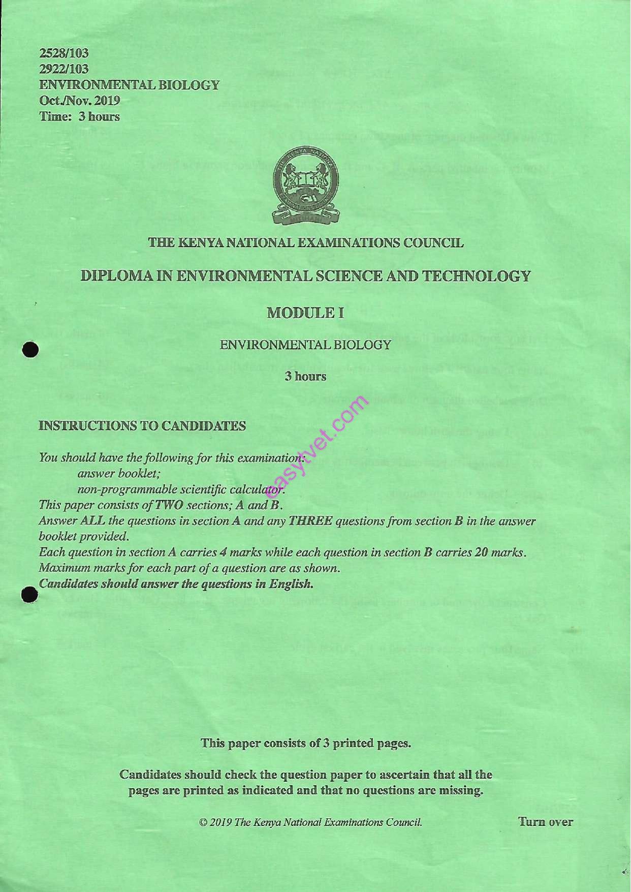 Environmental Biology (2019) — page 1 of 3