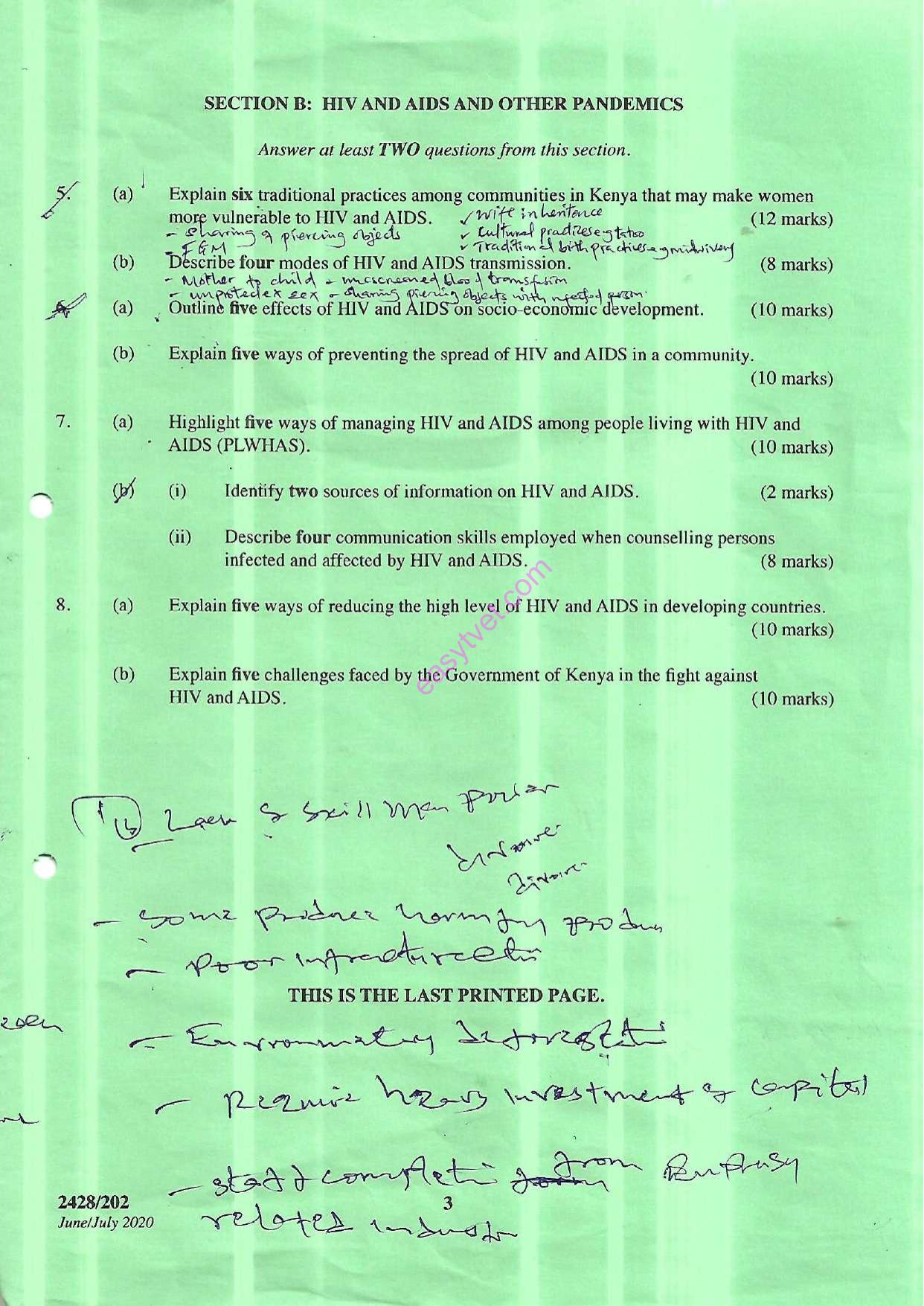 Resource Management, Hiv/aids and Other Pandemics (2020) — page 3 of 3