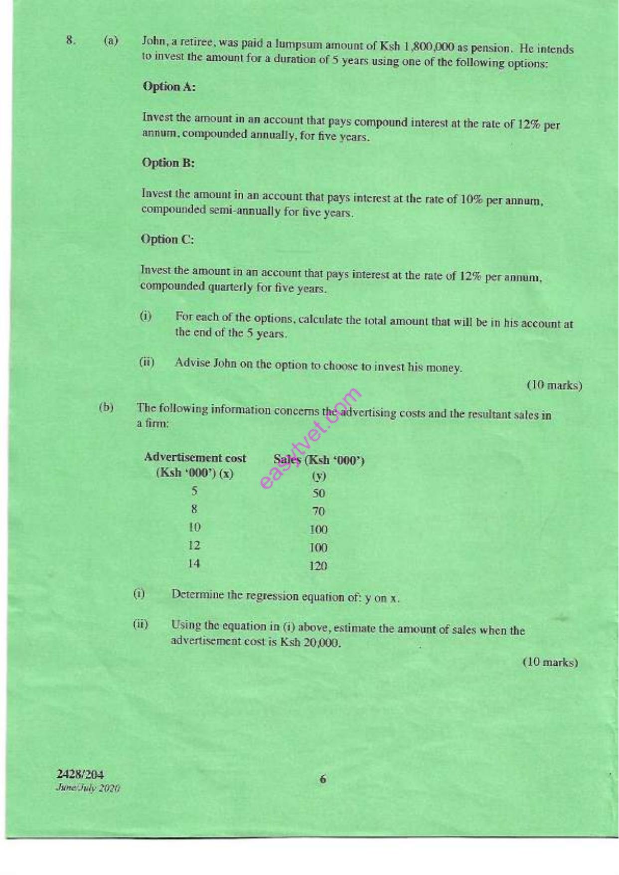 Statistics (2020) — page 6 of 6