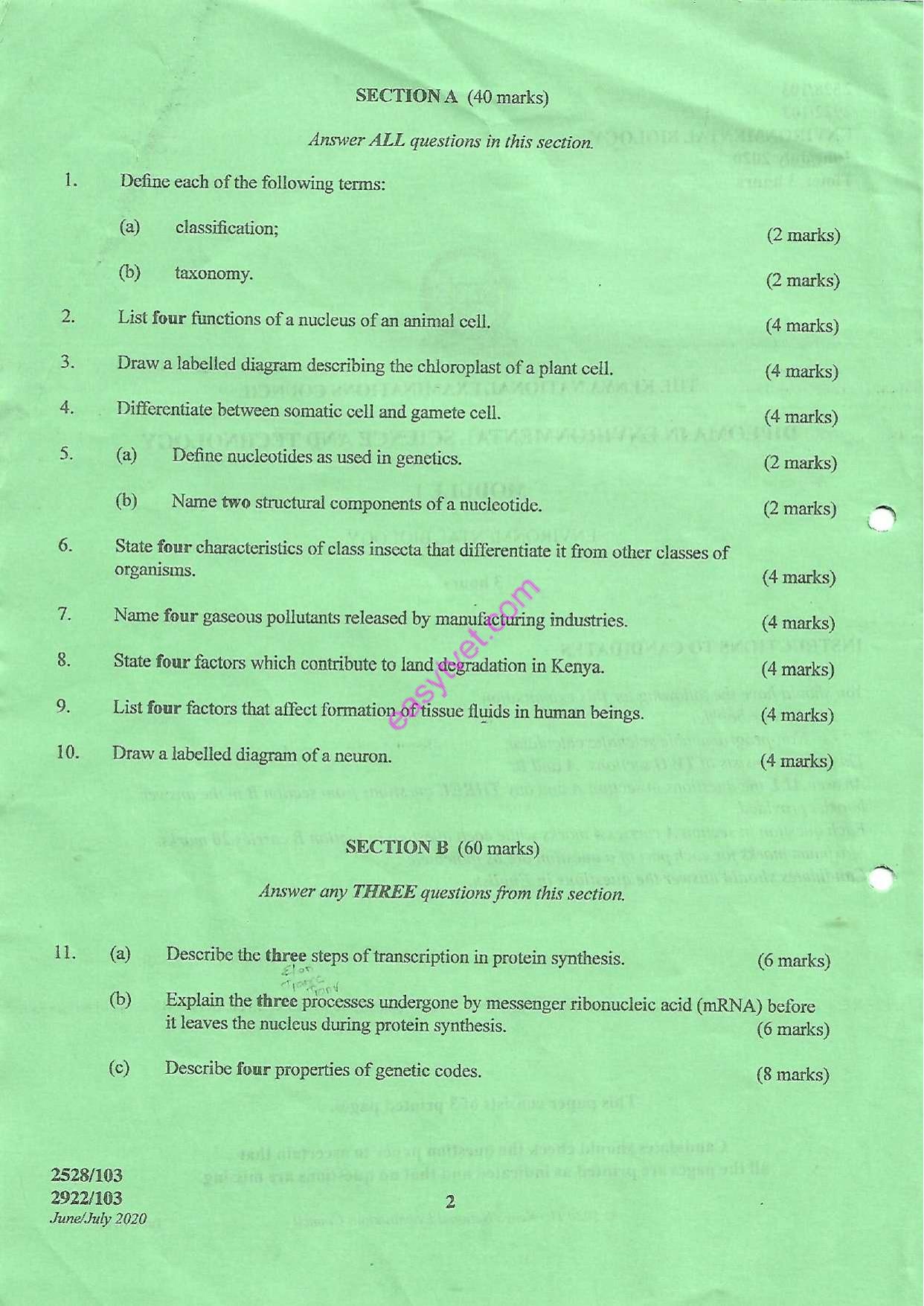 Environmental Biology (2020) — page 2 of 3