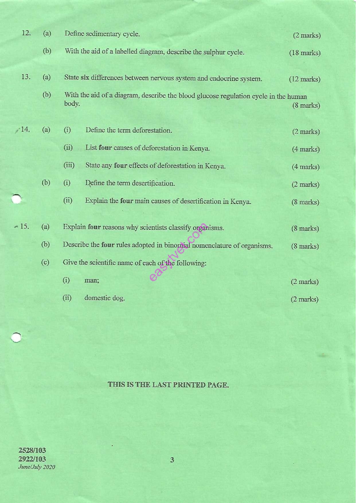 Environmental Biology (2020) — page 3 of 3