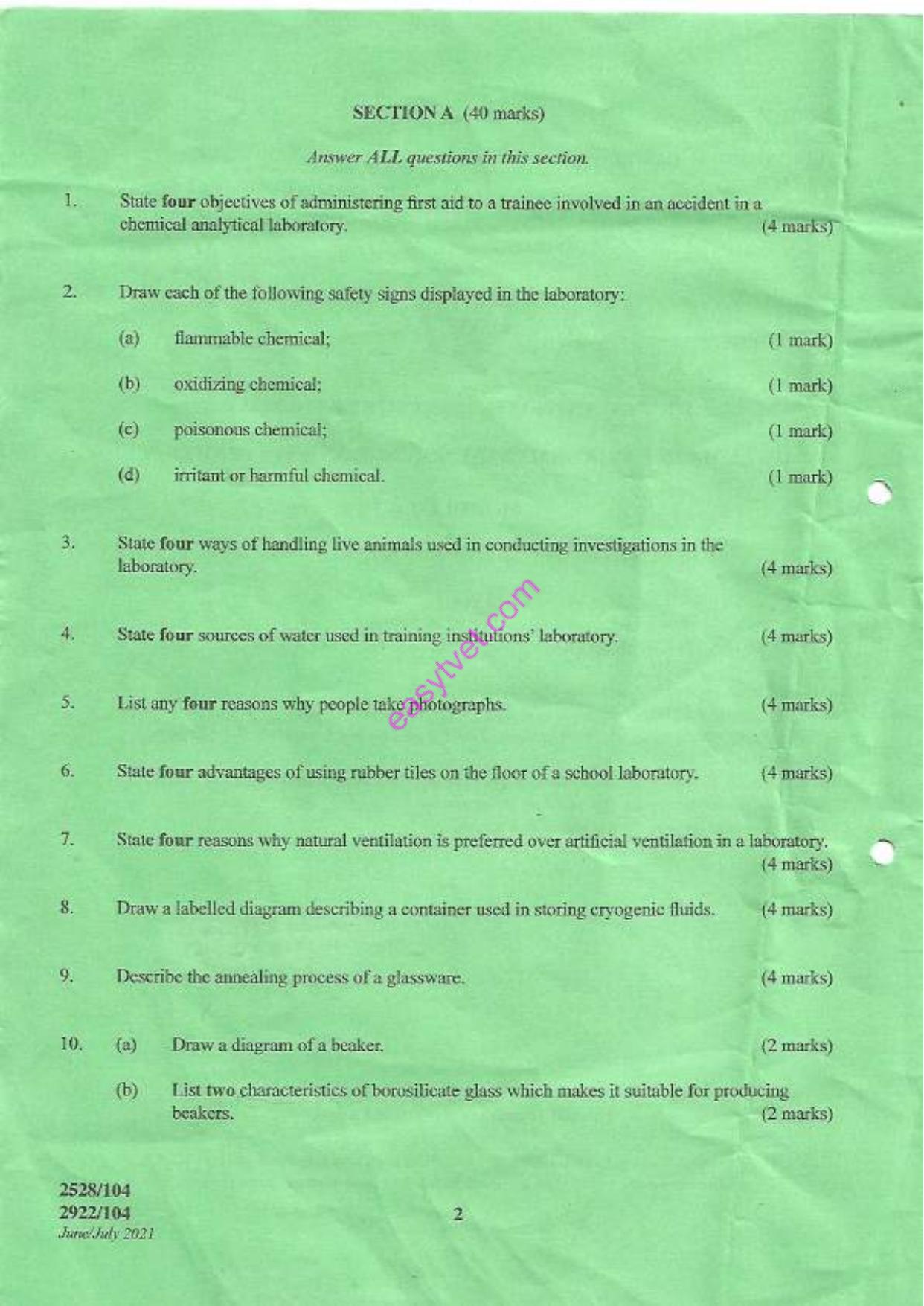 Environmental Laboratory Practice (2021) — page 2 of 3
