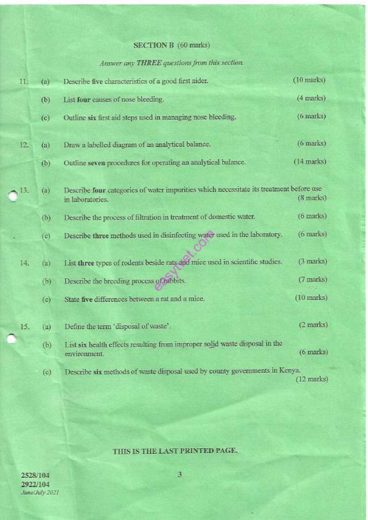 Environmental Laboratory Practice (2021) — page 3 of 3