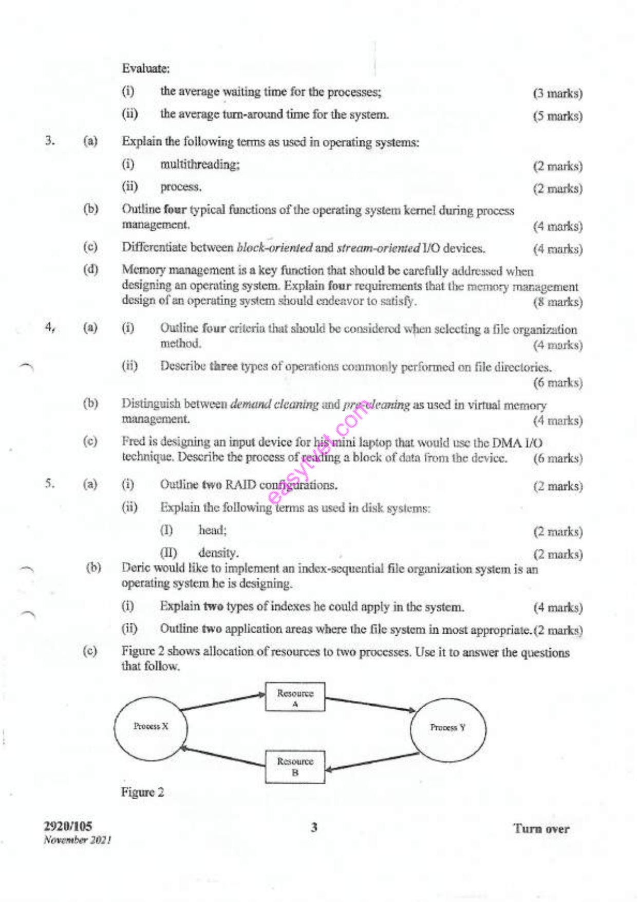 Operating Systems (2021) — page 3 of 4