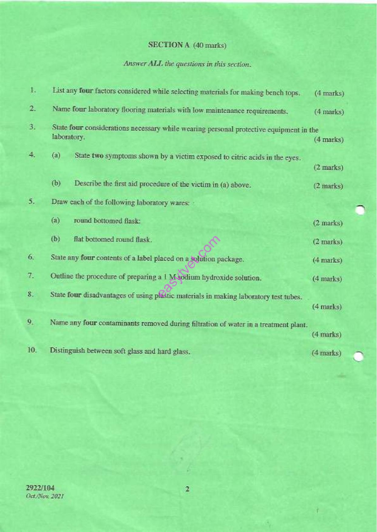 Environmental Laboratory Practice (2021) — page 2 of 3