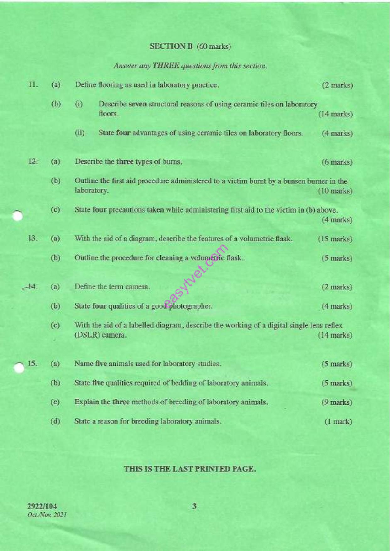 Environmental Laboratory Practice (2021) — page 3 of 3