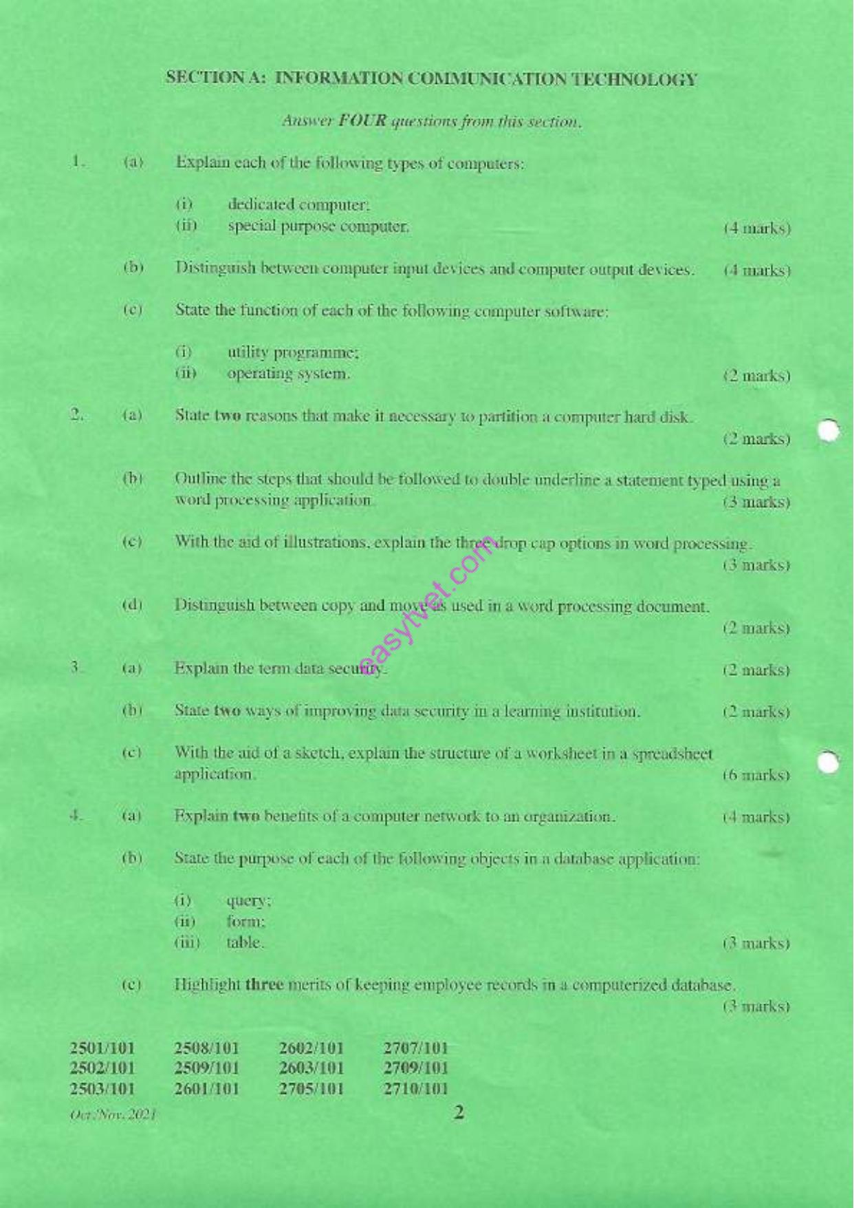 Diploma in Electrical and Electronic Engineering (2021) — page 2 of 4