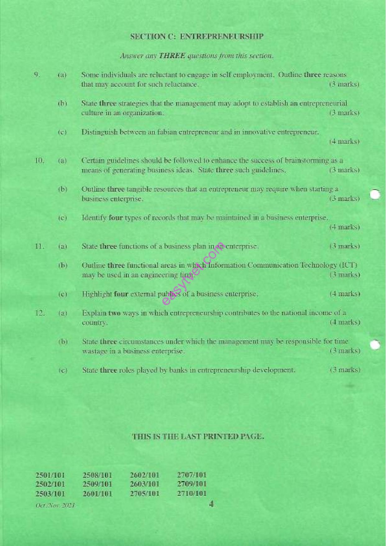 Diploma in Electrical and Electronic Engineering (2021) — page 4 of 4