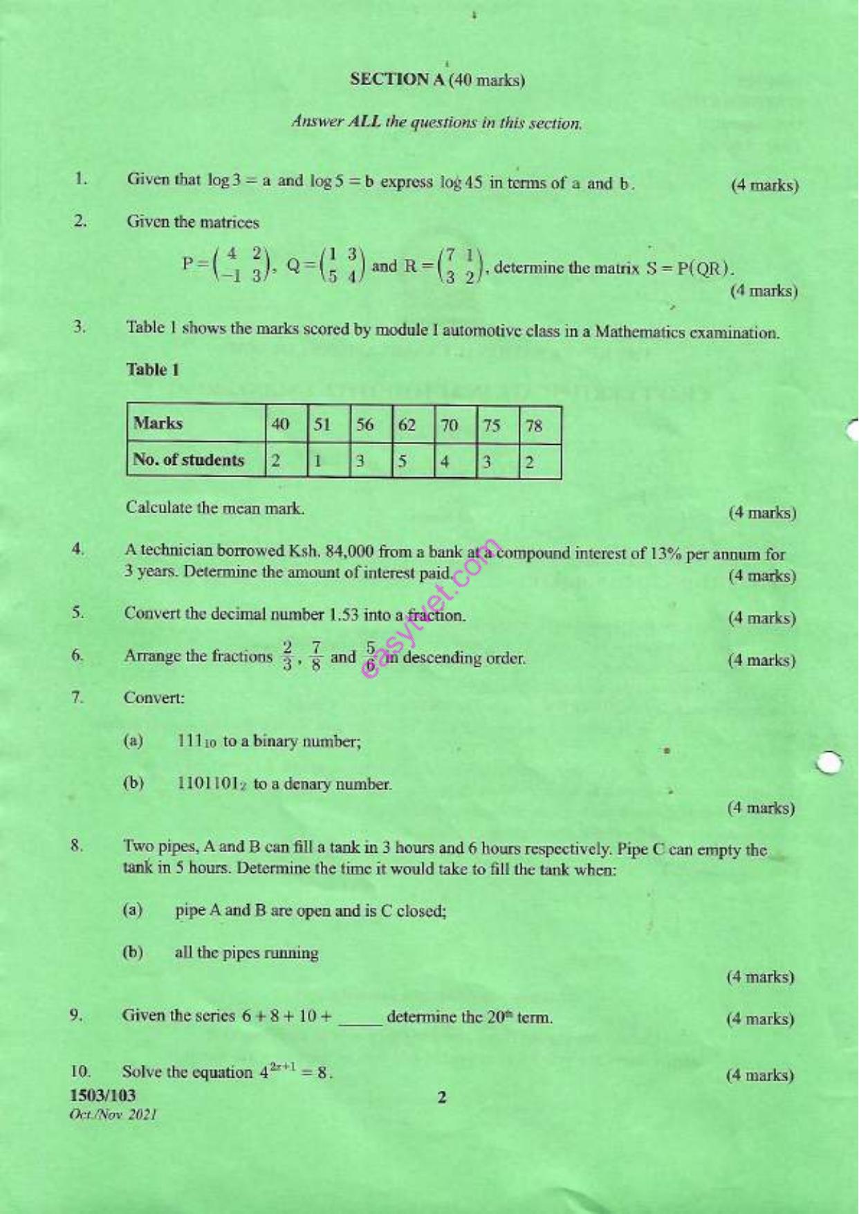 Mathematics (2021) — page 2 of 4