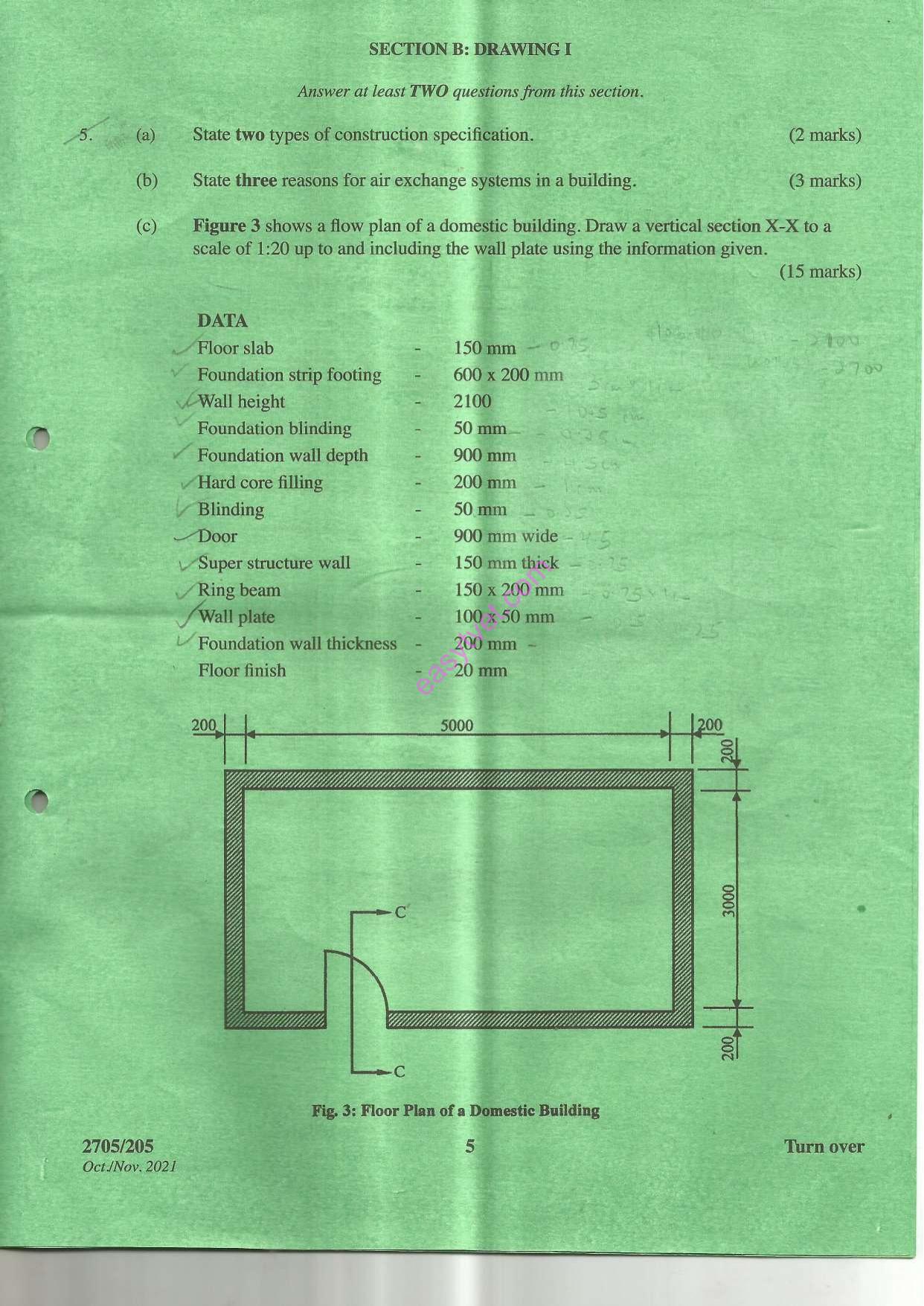 Building Construction It and Drawing Ii (2021) — page 5 of 8