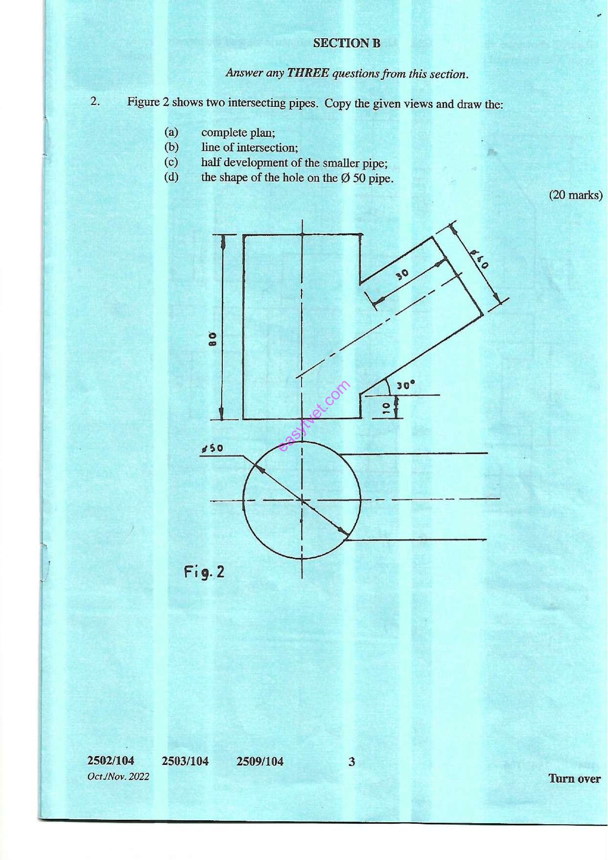 Engineering Drawing I (2022) — page 3 of 7